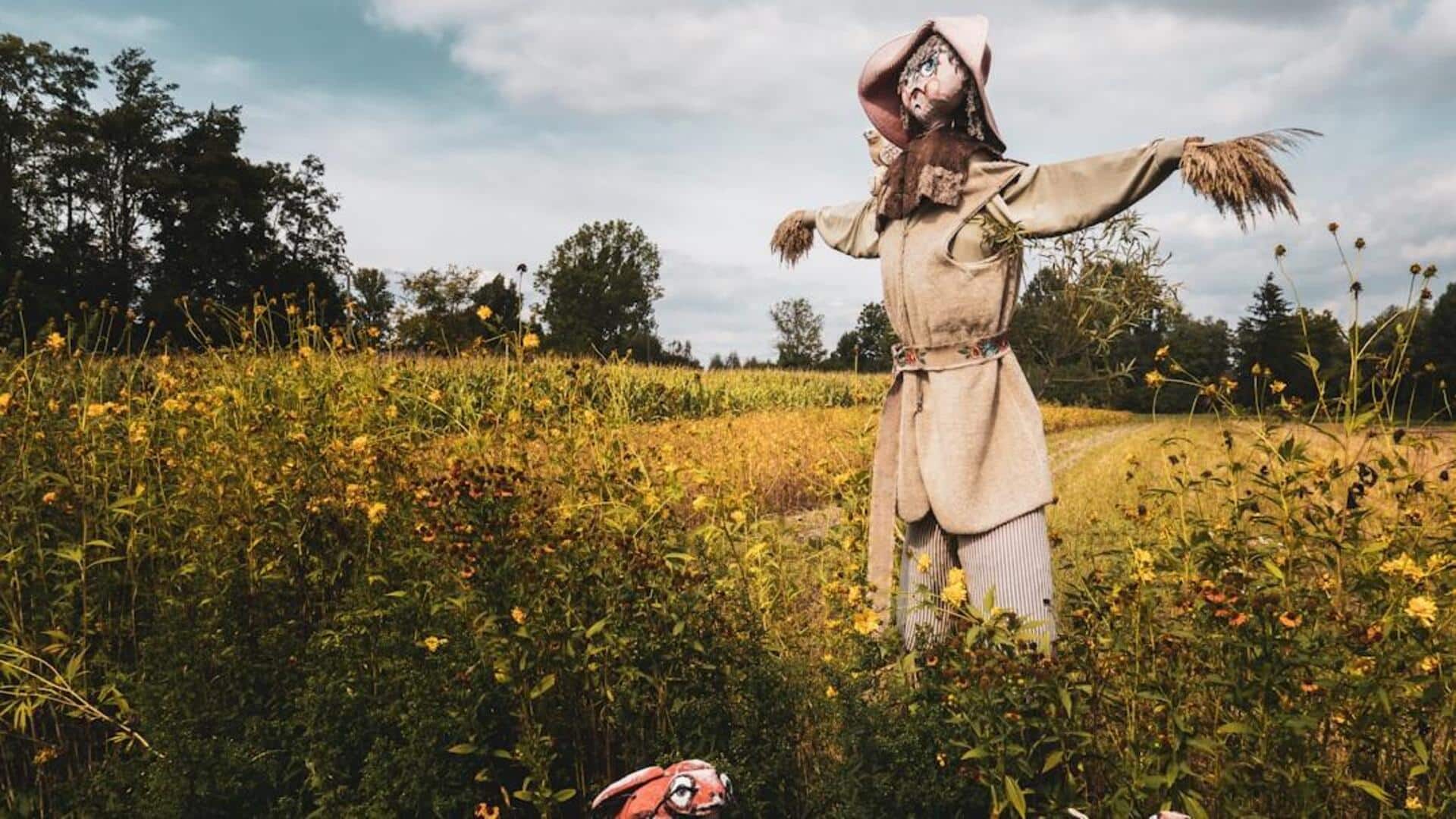 உங்கள் தோட்டத்தில் காகங்களை விரட்ட சோளப்பொம்மை உட்பட பல வழிகள் உள்ளது