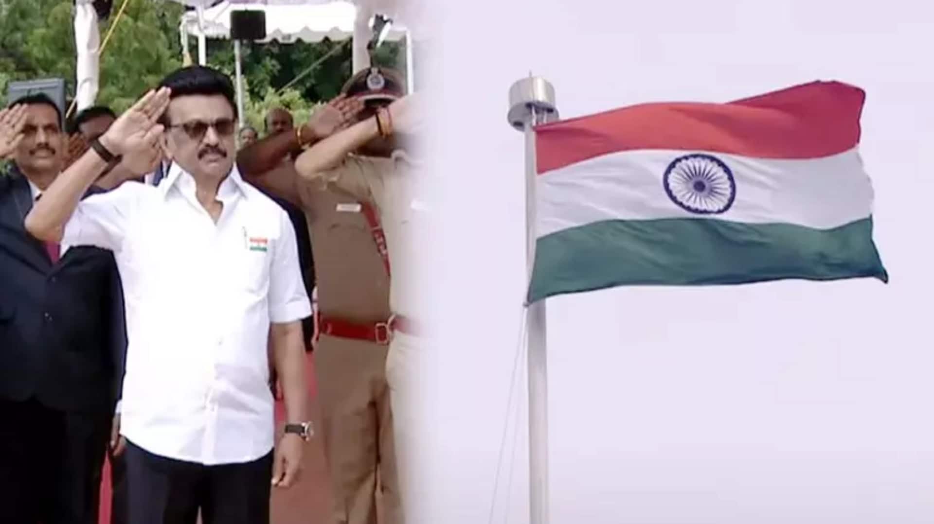 சுதந்திர தினம் 2025: தமிழ்நாடு முதல்வர் ஸ்டாலின் செயிண்ட் ஜார்ஜ் கோட்டையில் மூவர்ணக் கொடியை ஏற்றினார்