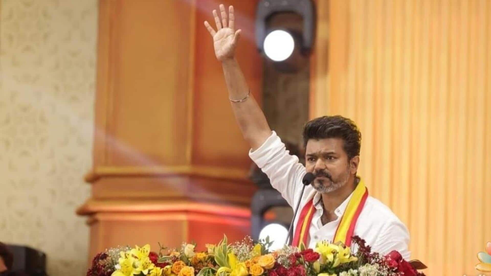 தமிழக வெற்றிக் கழகத்தின் இரண்டாவது மாநில மாநாடு ஆகஸ்ட் 25-இல் மதுரையில் நடைபெறும் தமிழக வெற்றிக் கழகத்தின் இரண்டாவது மாநில மாநாடு ஆகஸ்ட் 25-இல் மதுரையில் நடைபெறும்