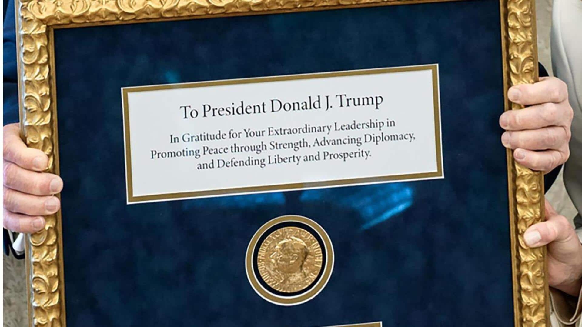 டிரம்ப்பிற்கு நோபல் பரிசு வழங்கிய விவகாரம்; அப்படி பதக்கத்தை மாற்றலாமா? நோபல் கமிட்டி பதில்