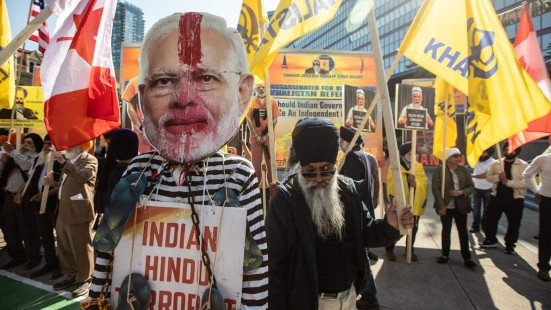 பிரதமர் மோடியின் கனடா வருகையின் போது காலிஸ்தானியர்கள் 'பதுங்கியிருந்து தாக்குதல்' நடத்த சதித்திட்டம்