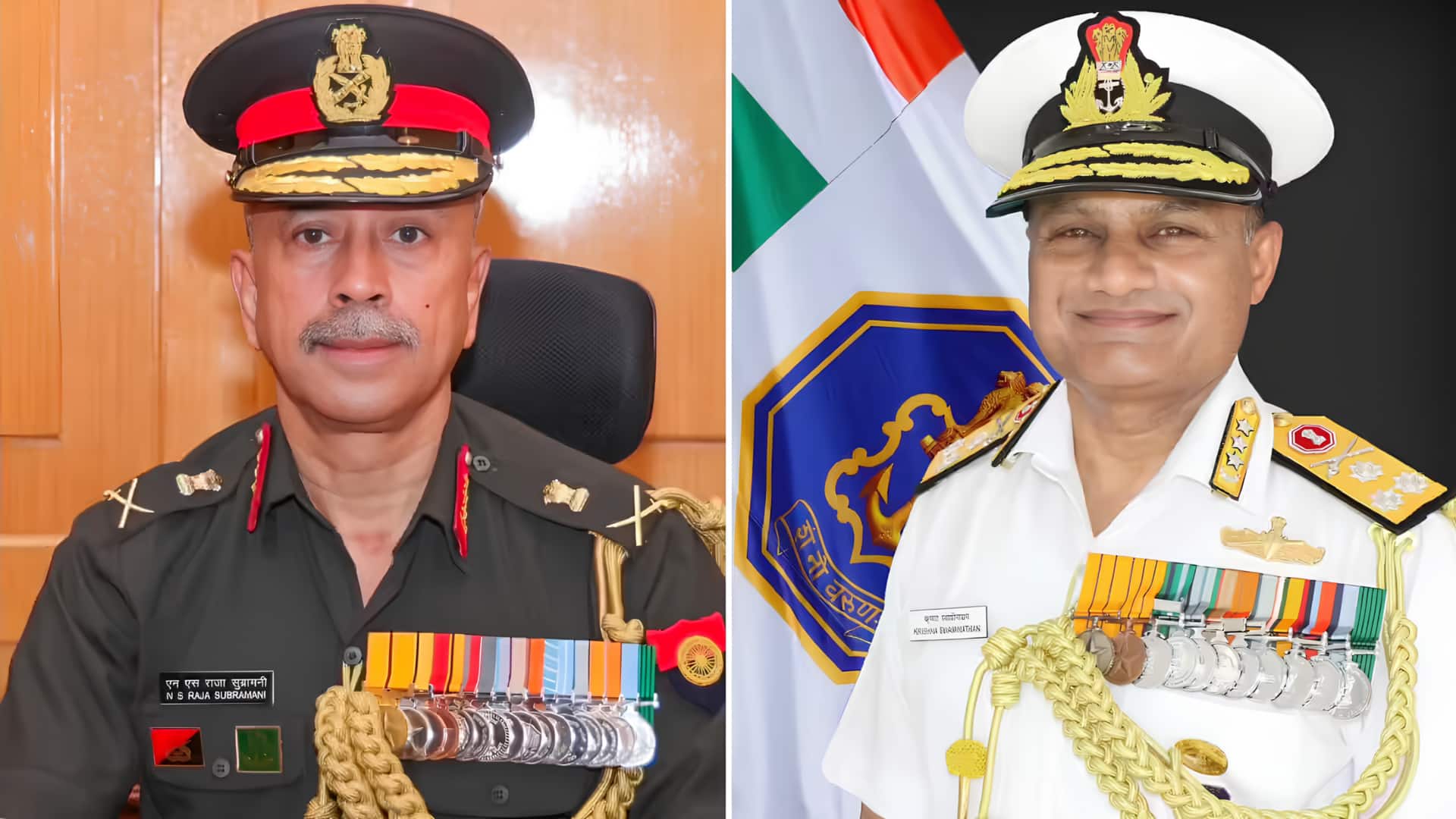 இந்தியாவின் புதிய தலைமைத் தளபதியாக லெப்டினன்ட் ஜெனரல் என்.எஸ்.ராஜா சுப்ரமணி நியமனம்; கடற்படைக்கும் புதிய தலைவர் அறிவிப்பு