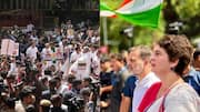 Rahul Gandhi: 'జ్ఞానేశ్.. ఇక చాలు'.. బారికేడ్లు ఎక్కి జాతీయ జెండా పట్టుకున్న రాహుల్