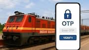 OTP For Tatkal tickets: రైల్వే శాఖ కొత్త నిర్ణయం..కౌంటర్‌ తత్కాల్‌ టికెట్లకు ఓటీపీ తప్పనిసరి 