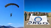DRDO: 22 వేల అడుగుల ఎత్తులో స్వదేశీ సైనిక పారాచూట్‌.. డీఆర్‌డీవో పరీక్ష సక్సెస్