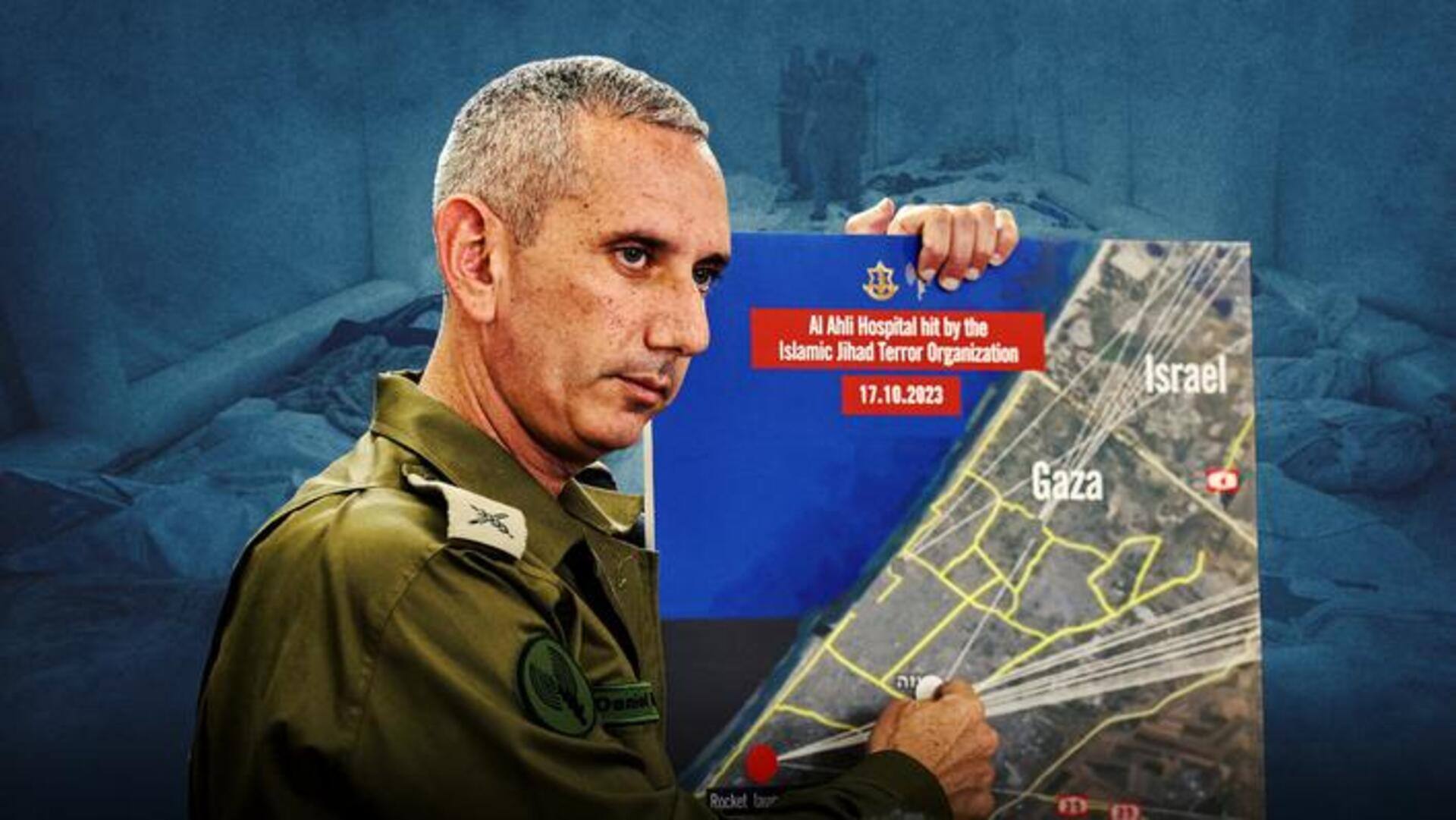 Israel-Hamas War: గాజా ఆస్పత్రిపై దాడికి ముందు.. ఆ తర్వాత.. వీడియోను విడుదల చేసిన ఇజ్రాయెల్