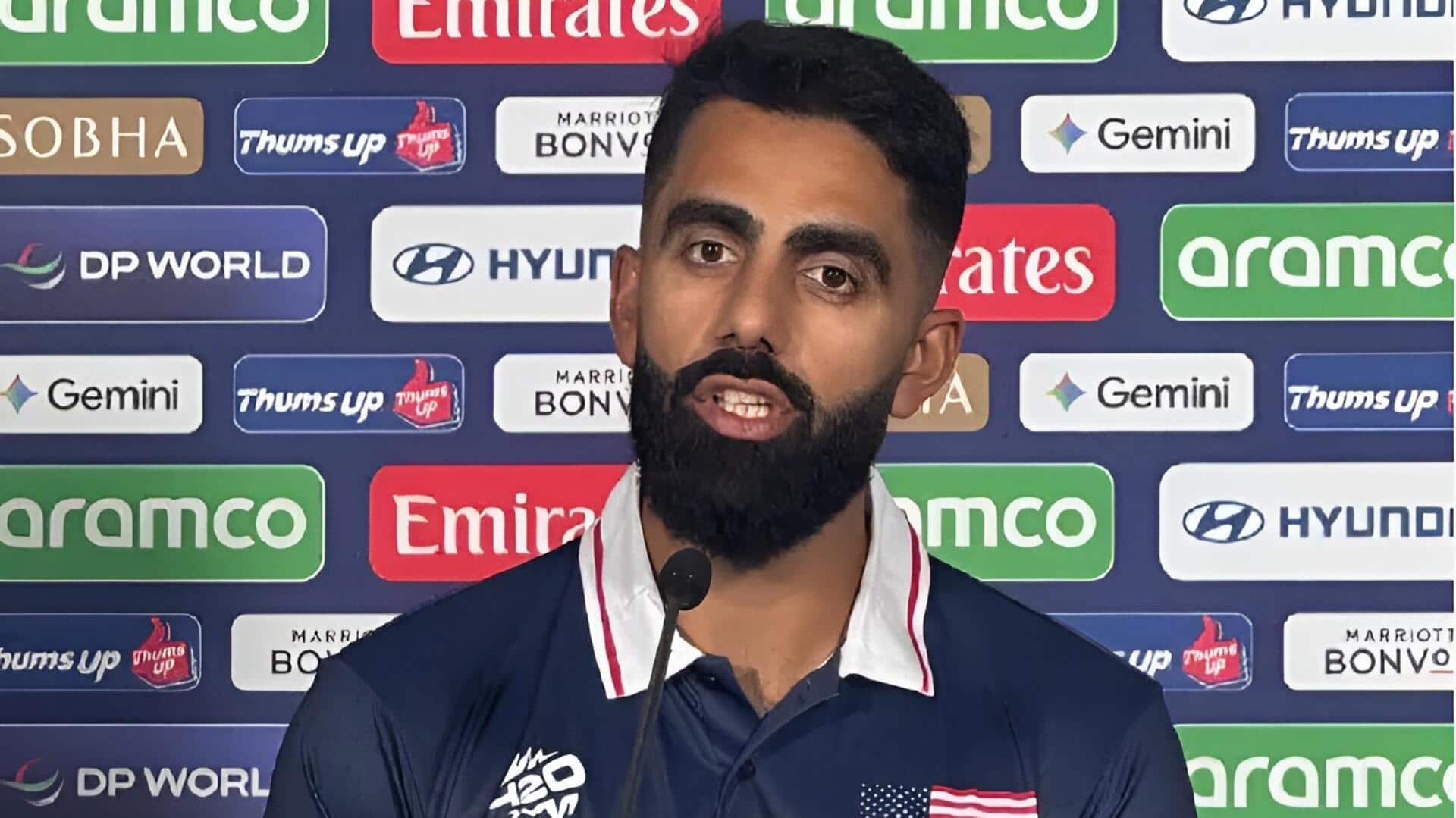 ICC Mens T20 World Cup:మేం ఇప్పటికే పాక్‌ను ఓడించాం.. ఒత్తిడి అంతా ఆ జట్టుపైనే ఉంటుంది : యూఎస్ఏ ప్లేయర్