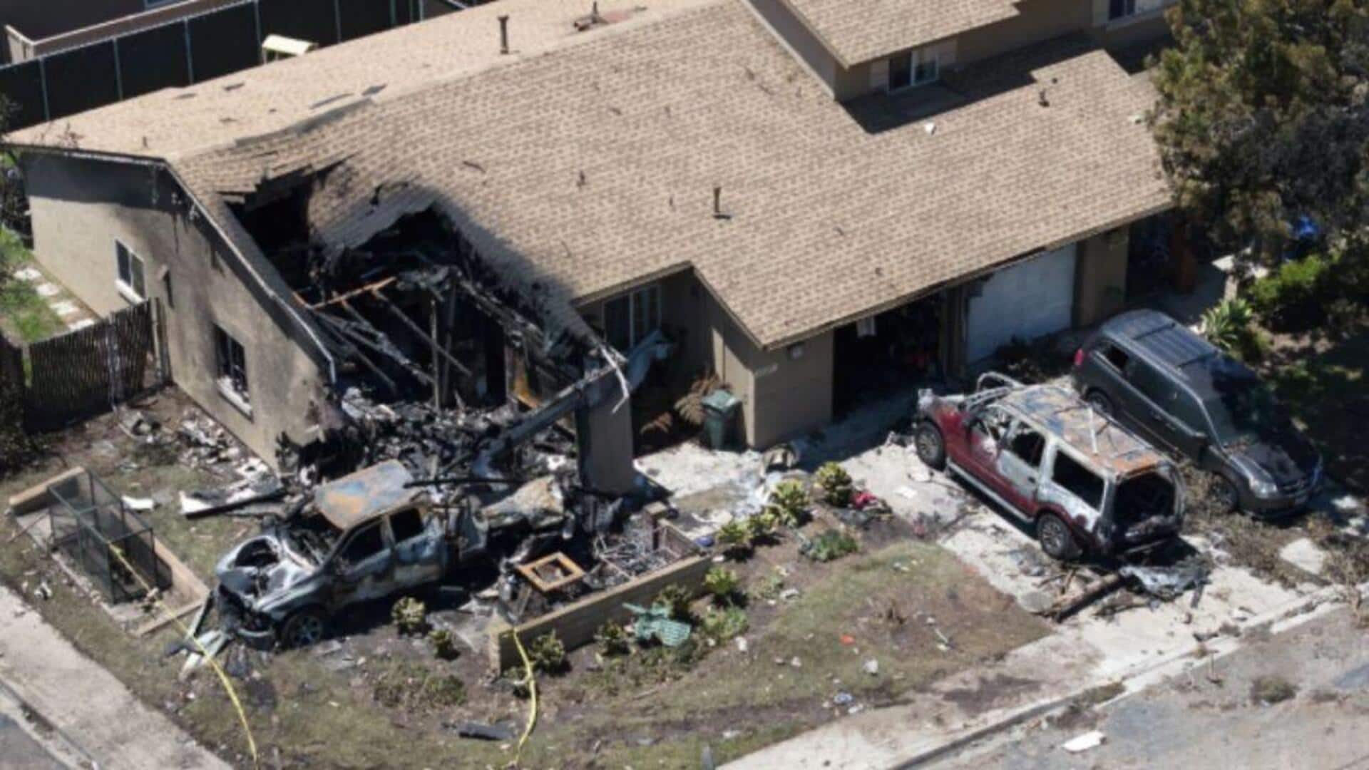 San Diego Plane Crash:శాన్ డియాగోలో విమానం కూలి ఆరుగురు ప్రయాణికులు మృతి San Diego Plane Crash:శాన్ డియాగోలో విమానం కూలి ఆరుగురు ప్రయాణికులు మృతి