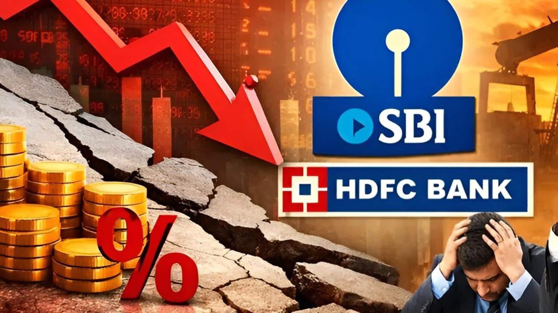 SBI- HDFC bank: పశ్చిమాసియా యుద్ధం ప్రభావం.. టాప్ 10 ఇండియా కంపెనీలకు Rs.4.48 లక్షల కోట్లు నష్టం