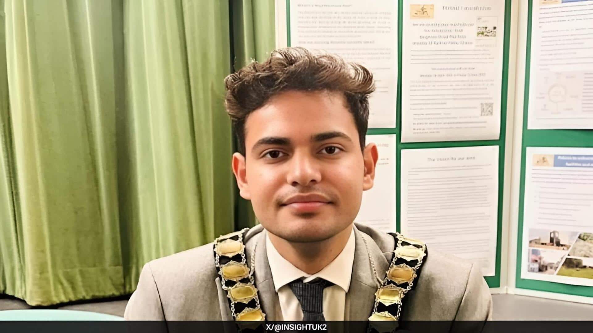 Youngest Mayor in UK: బ్రిటన్‌లో మేయర్‌గా అతిపిన్న వయస్కుడైన భారత సంతతి యువకుడి రికార్డు
