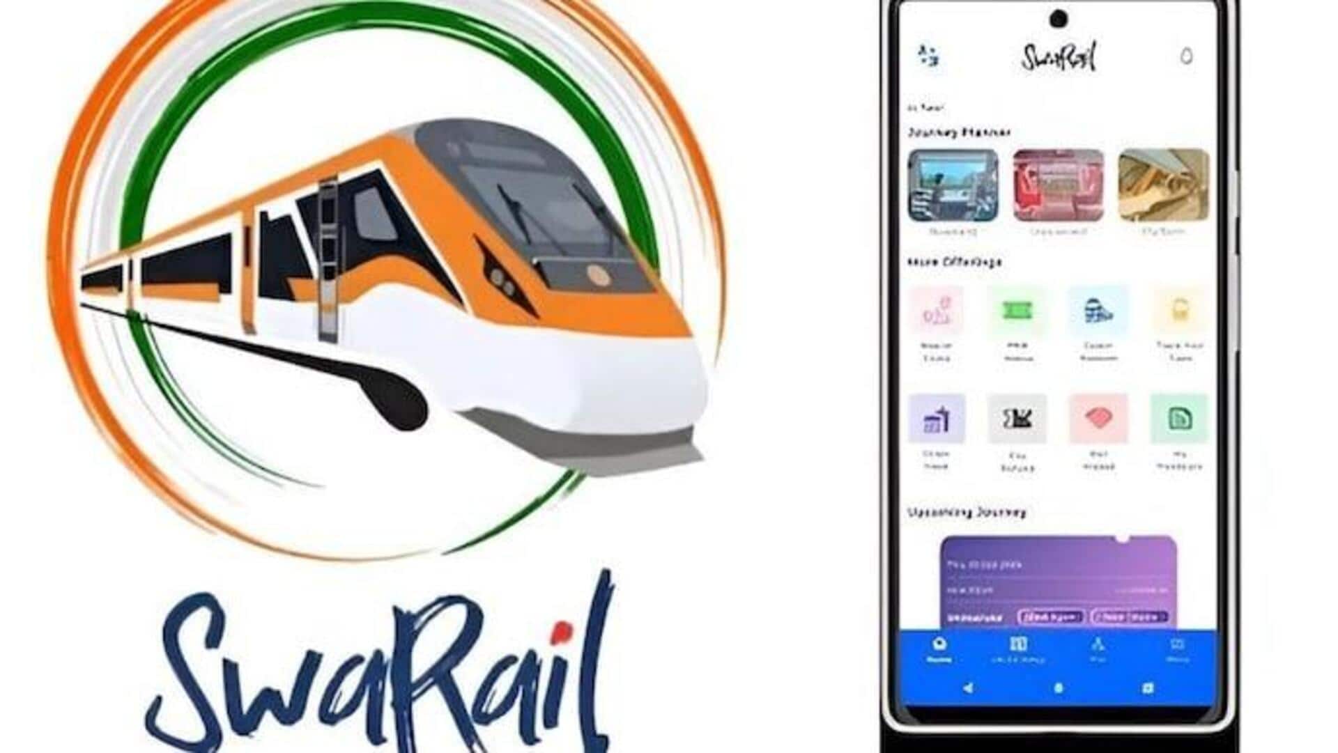 SwaRail: స్వరైల్ యాప్ను ప్రారంభించిన IRCTC.. ఇప్పుడు మరింత ఈజీగా టిక్కెట్ బుకింగ్ SwaRail: స్వరైల్ యాప్ను ప్రారంభించిన IRCTC.. ఇప్పుడు మరింత ఈజీగా టిక్కెట్ బుకింగ్