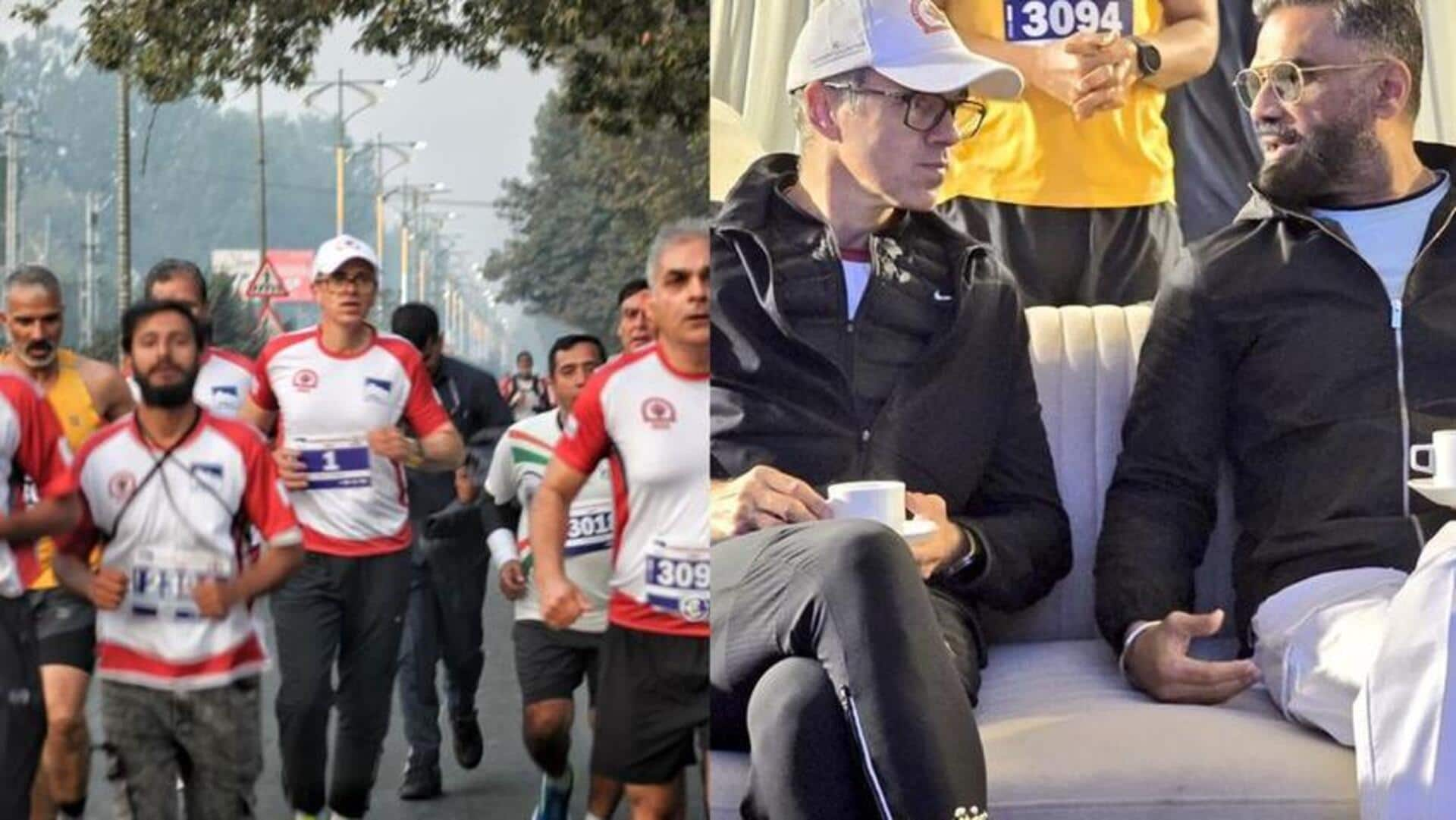 International Marathon: మొదటి అంతర్జాతీయ మారథాన్‌కు ఆతిథ్యం ఇచ్చిన కాశ్మీర్.. పలువురు ప్రముఖులు హాజరు..