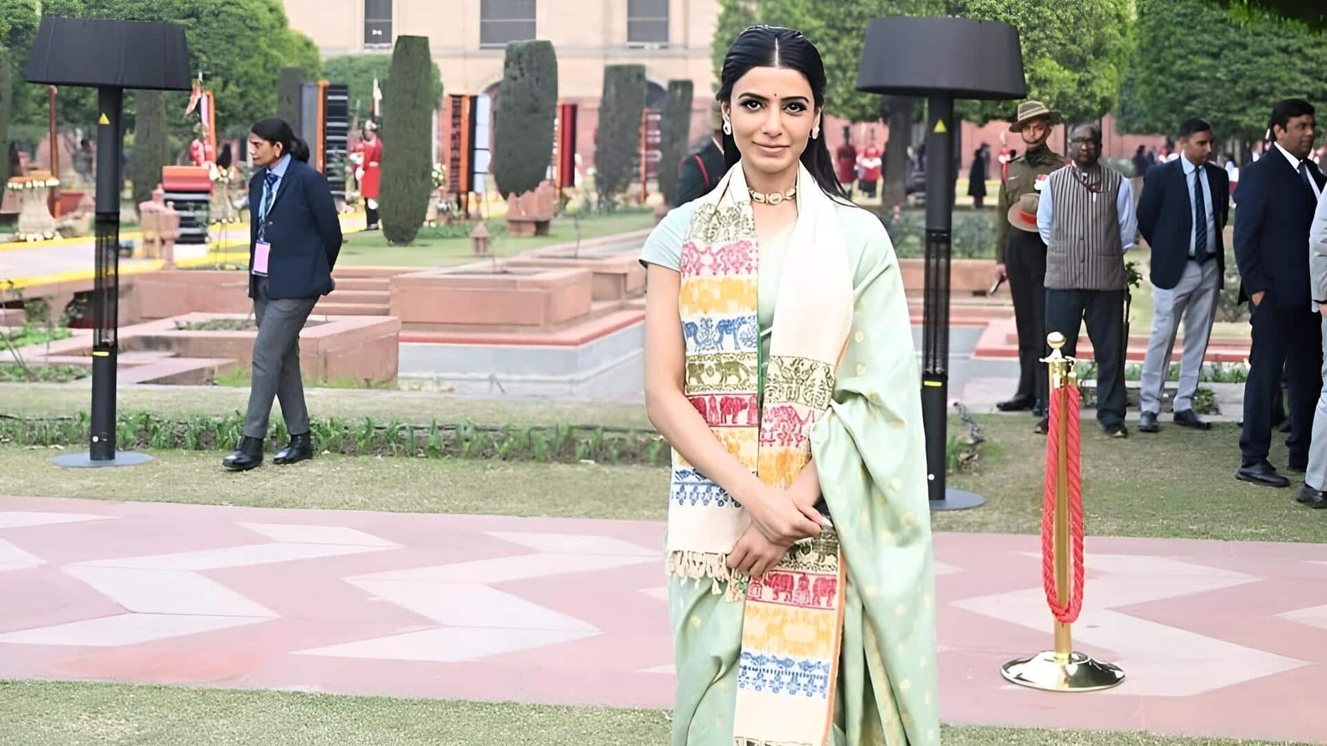 Samantha: రాష్ట్రపతి విందులో సమంత సందడి.. 'కలలో కూడా ఊహించలేదు' అంటూ భావోద్వేగ పోస్ట్