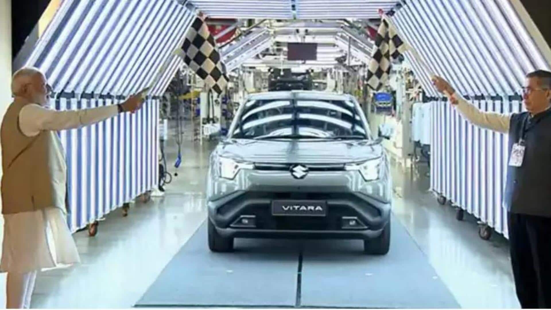 Maruti Suzuki: మారుతి తొలి ఎలక్ట్రిక్ SUV 'ఈ-విటారా' లాంచ్.. 100 దేశాలకు ఎగుమతి