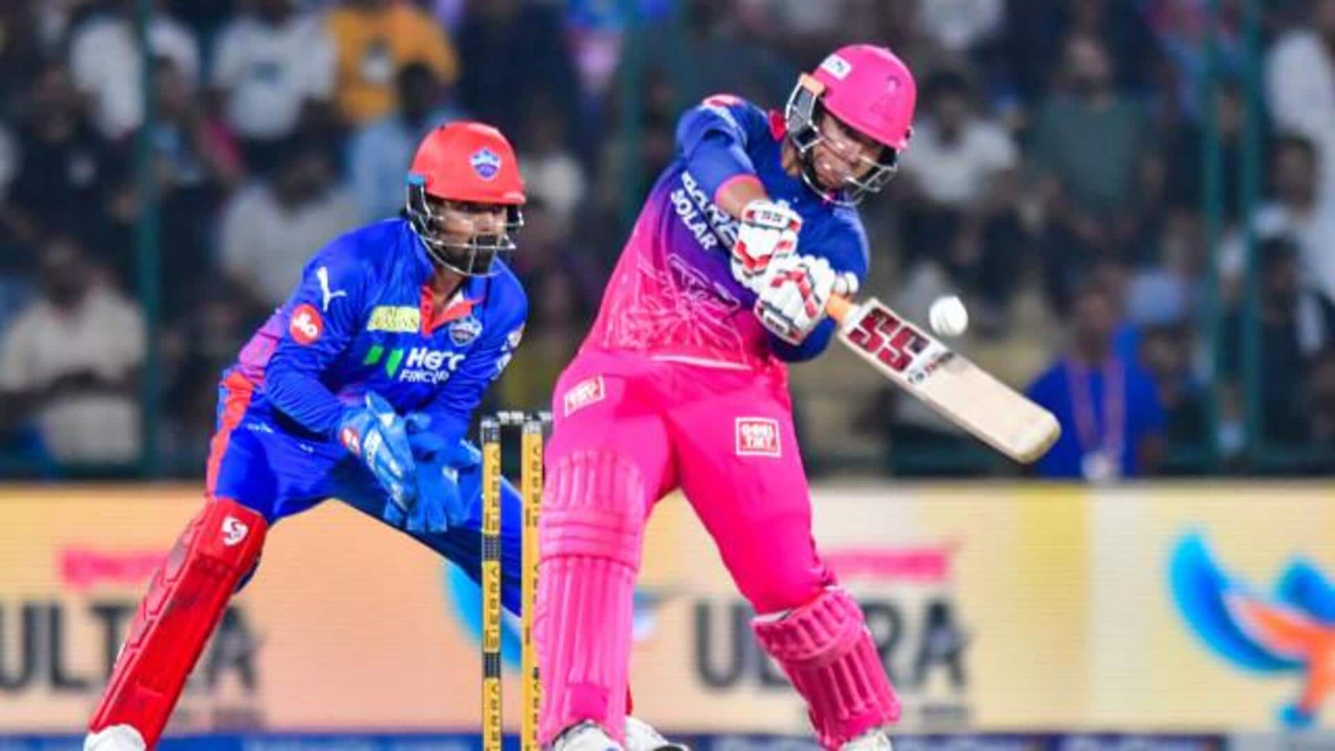 Riyan parag: పరాగ్, జురెల్ ధాటికి ఢిల్లీ బౌలర్లకు చుక్కలు..ఢిల్లీ టార్గెట్ 194