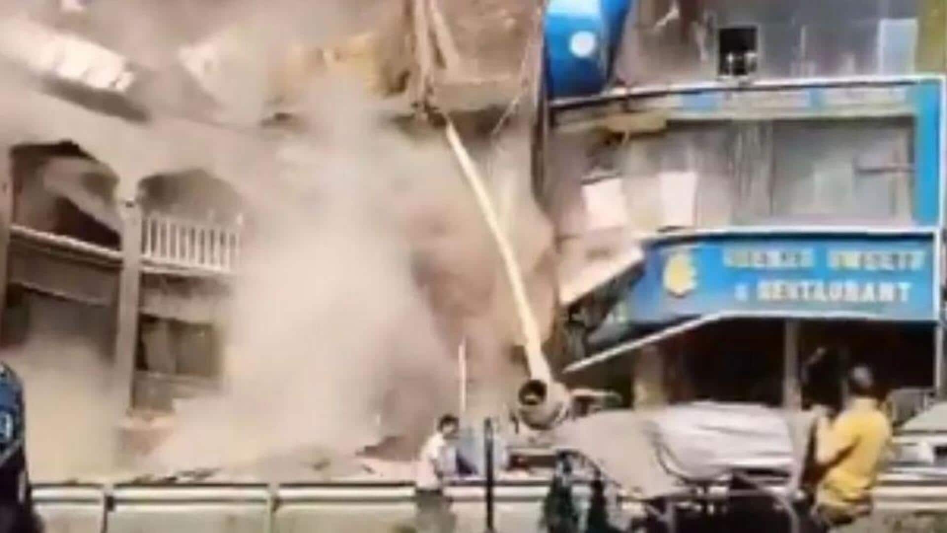 Building Collapses: జమ్ముకశ్మీర్‌లో విరిగిపడ్డ కొండచరియలు.. కూలిపోయిన భవనం