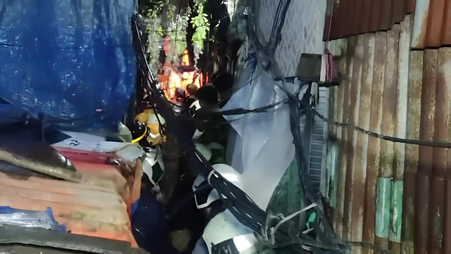 Mumbai: ముంబైలో విషాదం.. ఇళ్లపై విరిగిపడిన కొండచరియలు.. ఇద్దరు మృతి 