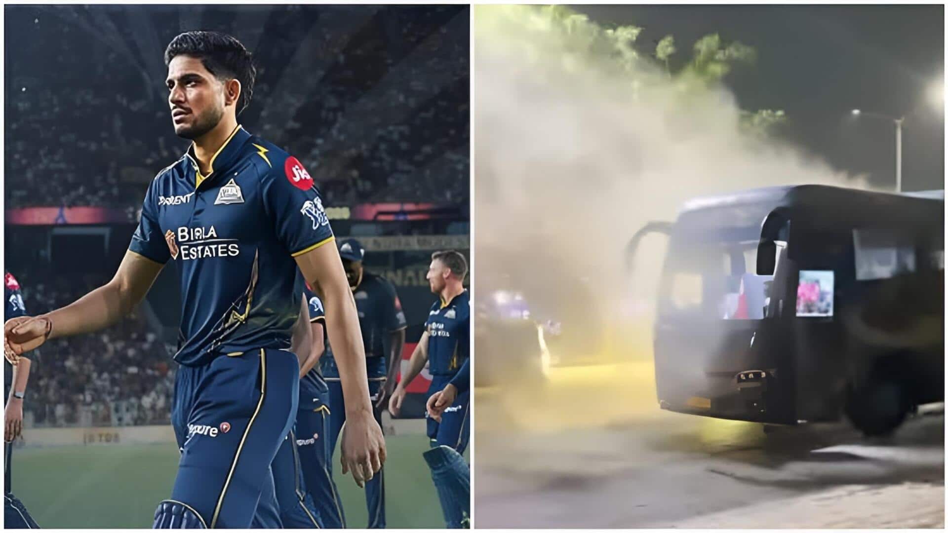 GT Players: గుజరాత్ టైటాన్స్ బస్సులో మంటలు.. ఆటగాళ్లకు తప్పిన ప్రమాదం