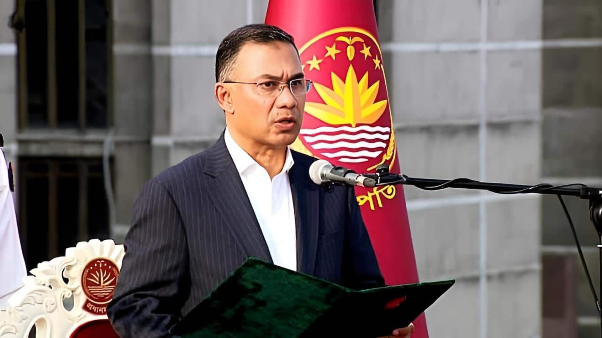 Tarique Rahman: బంగ్లాదేశ్‌ ప్రధానిగా తారిఖ్ రెహమాన్ ప్రమాణస్వీకారం