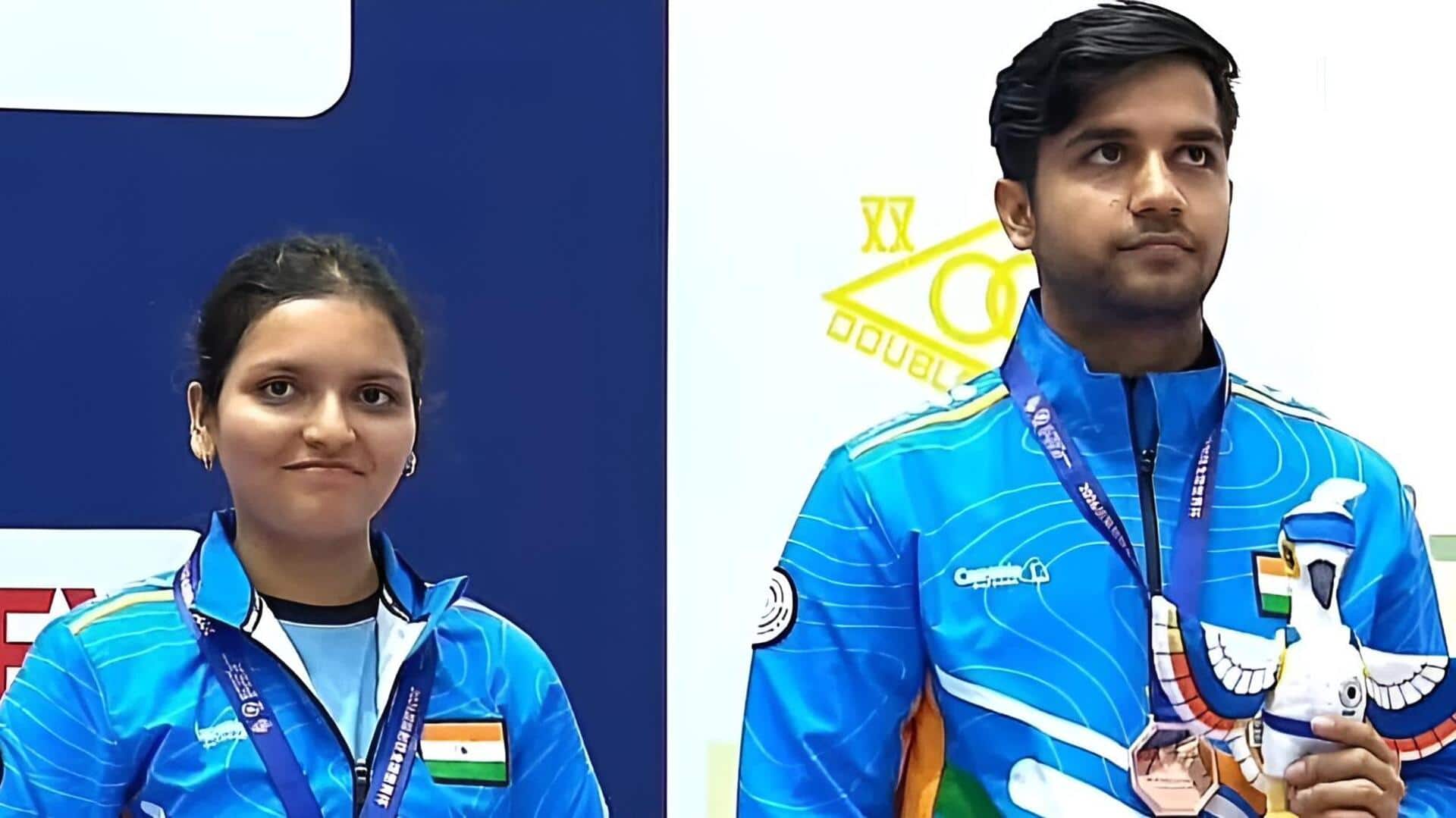 ISSF Shooting: ఐఎస్‌ఎస్‌ఎఫ్‌ ప్రపంచకప్‌లో భారత్‌కు మరో పతకం.. సోనమ్‌-హిమాంశు జోడీ కాంస్యం