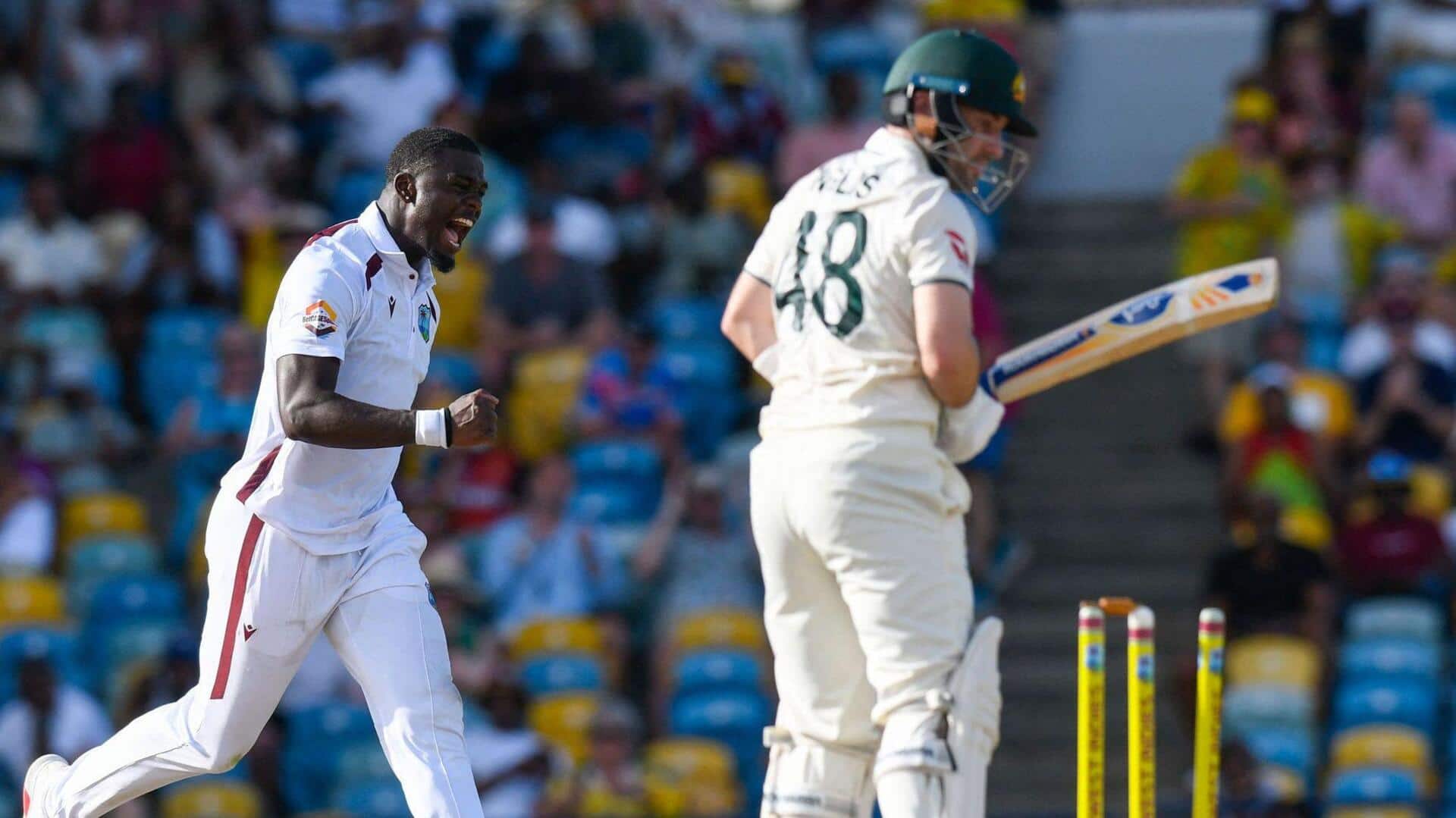 WI vs AUS: ఉత్కంఠగా సాగుతున్న పోరు..ఆసీస్ పై 10 పరుగుల స్వల్ప ఆధిక్యంలో వెస్టిండీస్ WI vs AUS: ఉత్కంఠగా సాగుతున్న పోరు..ఆసీస్ పై 10 పరుగుల స్వల్ప ఆధిక్యంలో వెస్టిండీస్