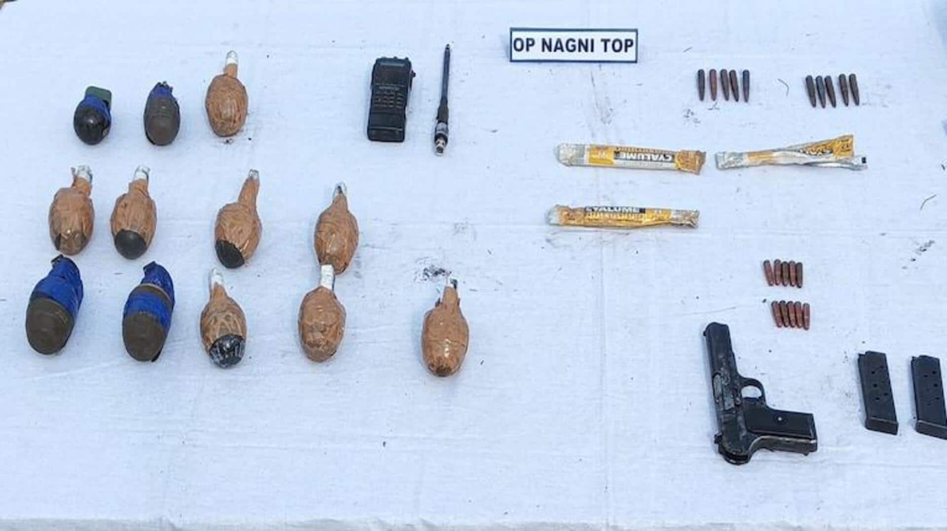 Operation Nagni TOP: కుప్వారాలో ఉగ్రవాదుల రహస్య స్థావరాన్నిఛేదించిన భారత సైన్యం.. భారీగా ఆయుధాలు స్వాధీనం Operation Nagni TOP: కుప్వారాలో ఉగ్రవాదుల రహస్య స్థావరాన్నిఛేదించిన భారత సైన్యం.. భారీగా ఆయుధాలు స్వాధీనం
