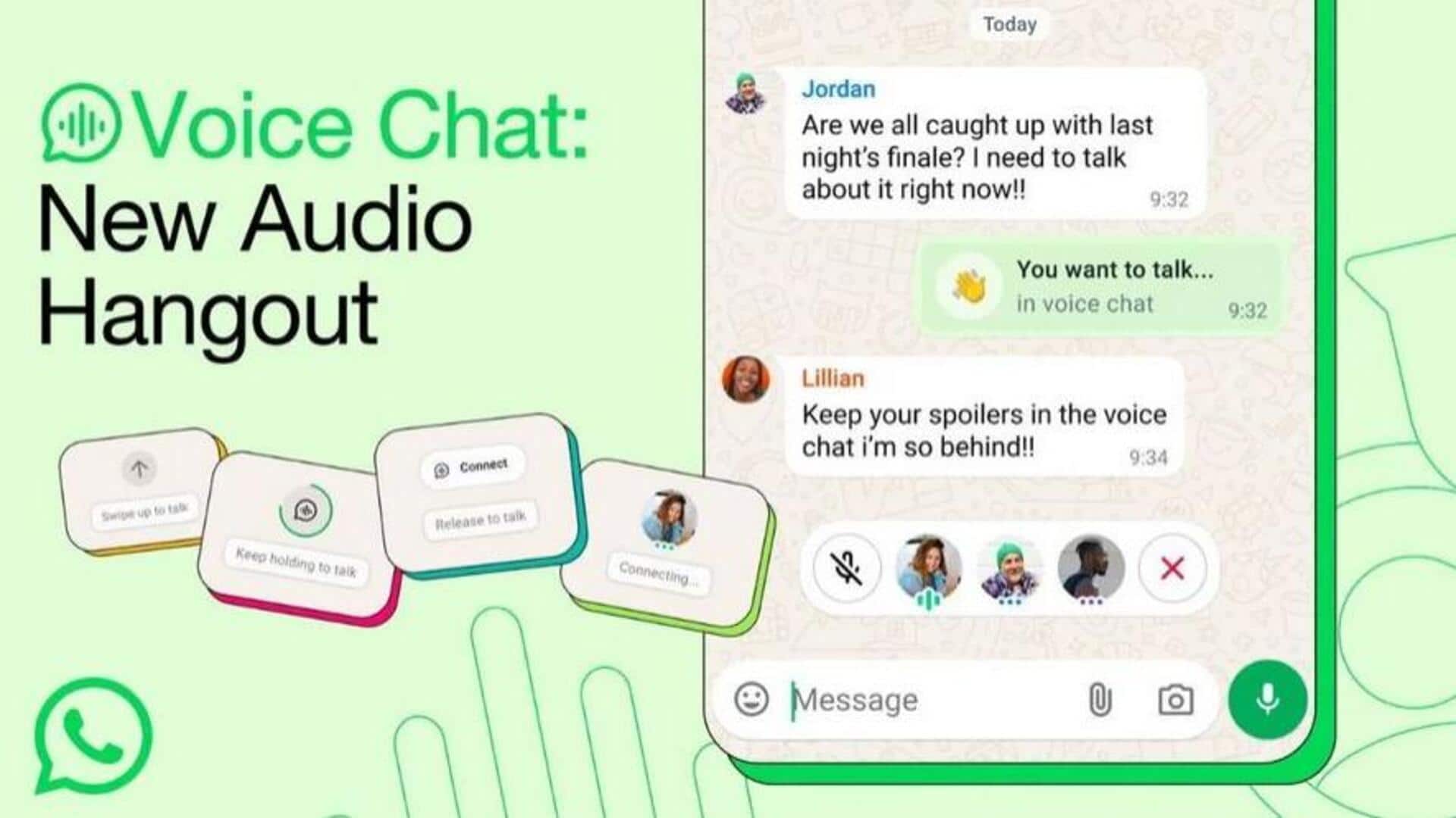 WhatsApp Voice Chat: వాట్సాప్ కొత్త వాయిస్ చాట్ ఫీచర్తో వినియోగదారులకు సర్ప్రైజ్! WhatsApp Voice Chat: వాట్సాప్ కొత్త వాయిస్ చాట్ ఫీచర్తో వినియోగదారులకు సర్ప్రైజ్!
