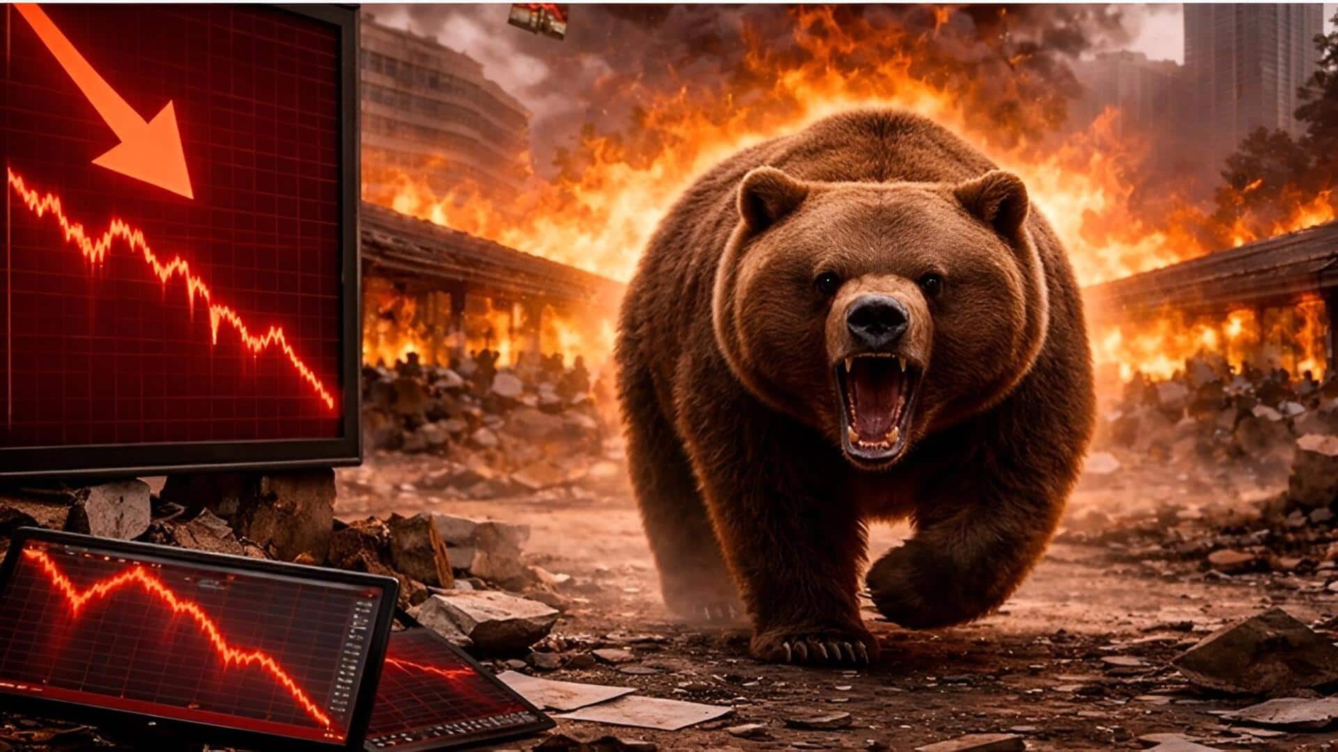 Stock market crash: ఖతార్, సౌదీ దాడులు.. సెన్సెక్స్‌ 2497 పాయింట్లు పతనం