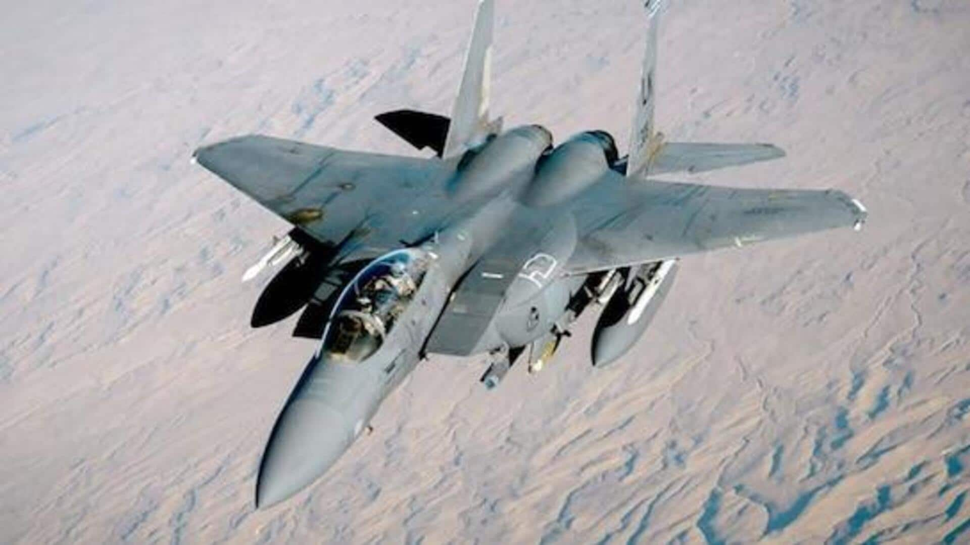 USA: మిడిల్ ఈస్ట్‌కు చేరుకున్న F-15 ఫైటర్ జెట్‌లు..! 