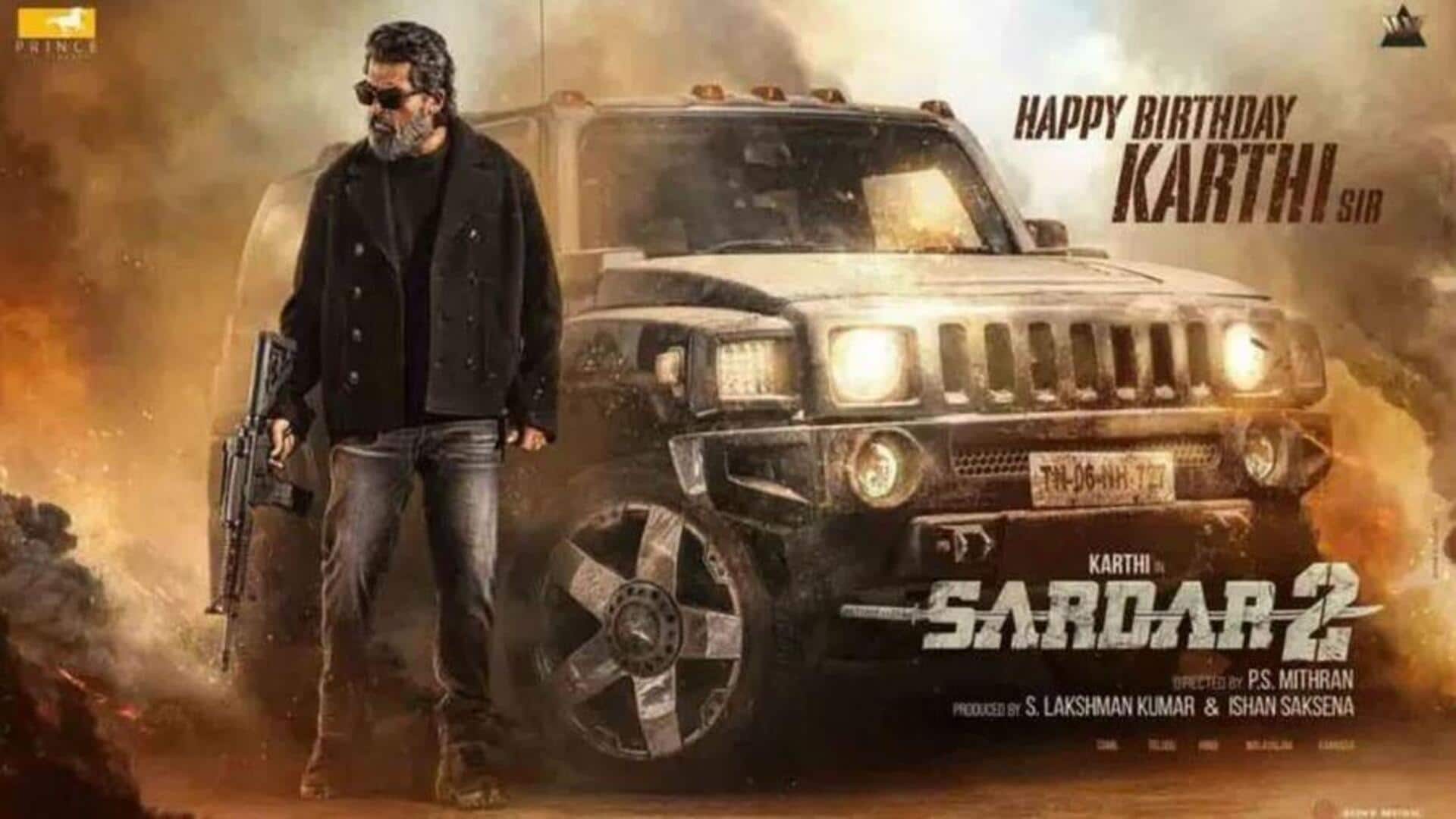 Sardar 2 : కార్తీ బర్త్డే బ్లాస్ట్.. 'సర్దార్ 2' నుండి మాస్ పోస్టర్ విడుదల! Sardar 2 : కార్తీ బర్త్డే బ్లాస్ట్.. 'సర్దార్ 2' నుండి మాస్ పోస్టర్ విడుదల!