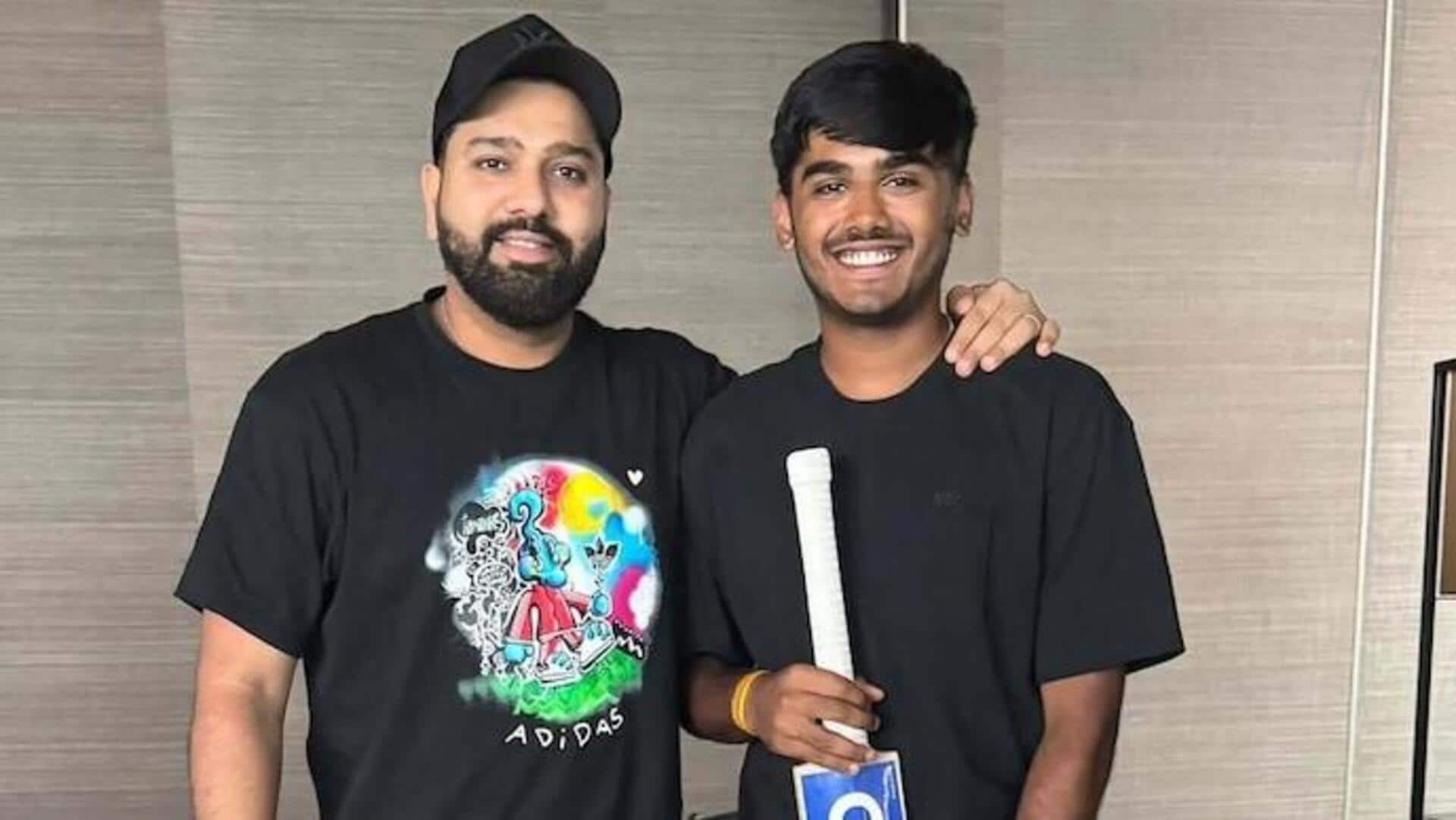 Rohit Sharma: యువ ఆటగాడి కల సాకారం చేసిన రోహిత్ శర్మ