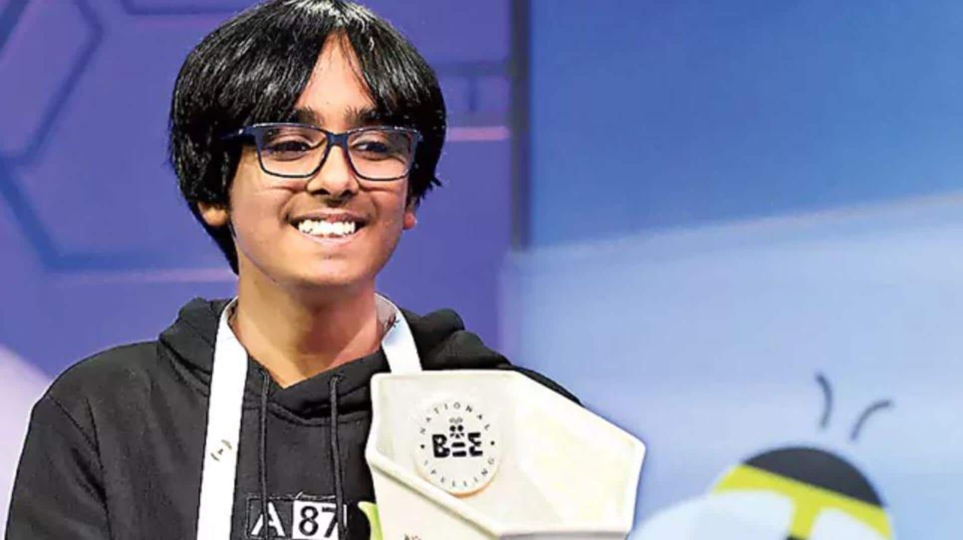 Spelling Bee: అమెరికా స్పెల్లింగ్ బీ పోటీల్లో భారత సంతతి బాలుడి ఘన విజయం Spelling Bee: అమెరికా స్పెల్లింగ్ బీ పోటీల్లో భారత సంతతి బాలుడి ఘన విజయం