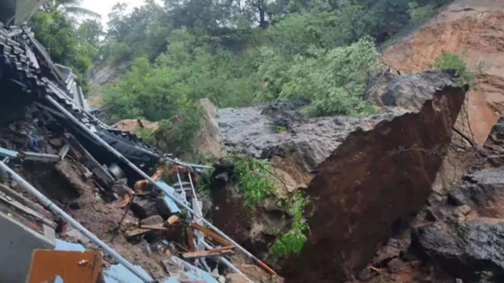 Broken landslides: విజయవాడలో కొండచరియలు విరిగిపడి బాలిక మృతి