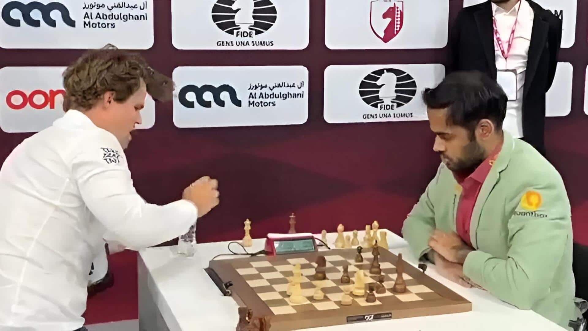 Magnus Carlsen: మరోసారి భారత గ్రాండ్‌మాస్టర్ చేతిలో ఓడిన కార్ల్సెన్.. ఆగ్రహాన్ని అదుపు చేయలేక..!