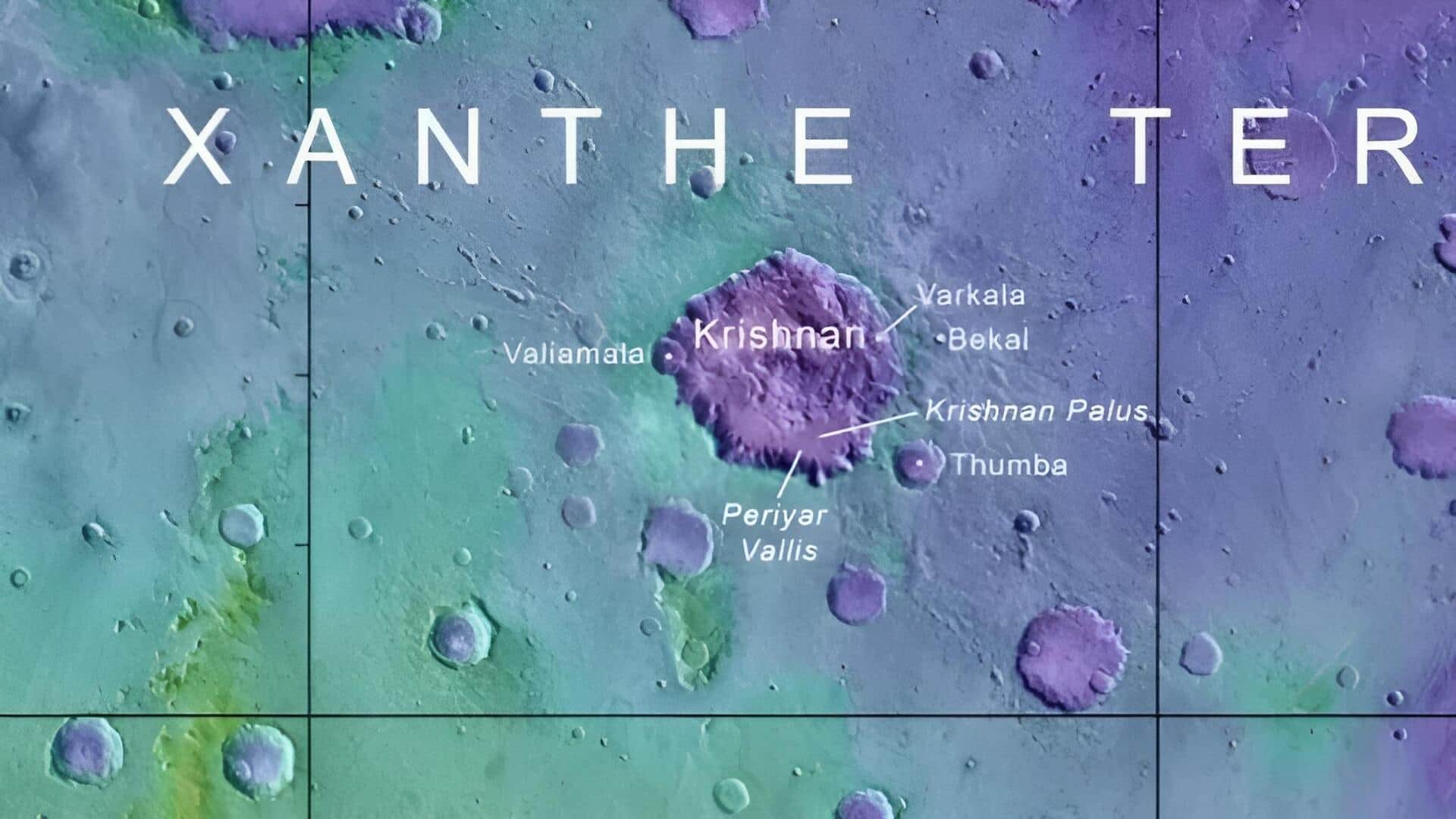 IAU: అంగారక గ్రహంపై పలు బిలాలకు కేరళలోని పట్టణాల పేర్లు 