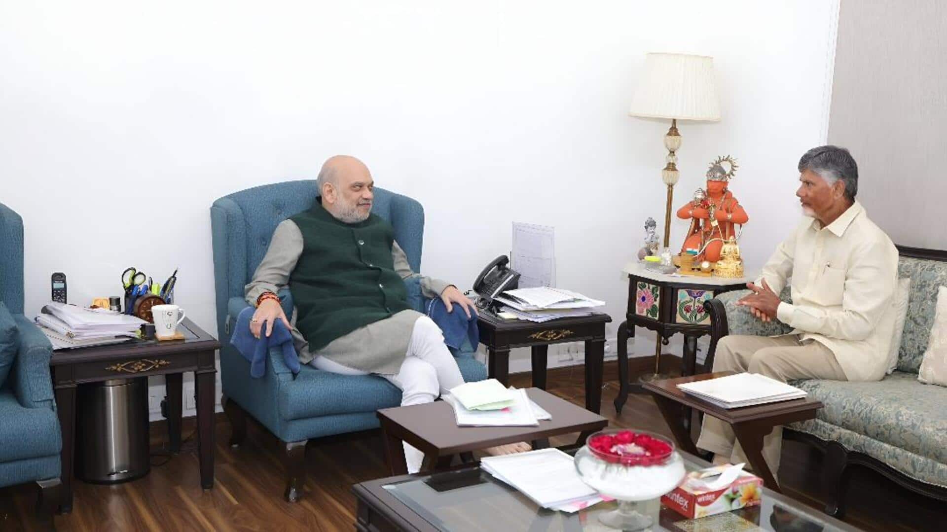 Cm chandrababu: అమరావతికి చట్టబద్ధత కల్పించండి.. కేంద్ర హోం మంత్రి అమిత్‌షాకు సీఎం చంద్రబాబు వినతి 