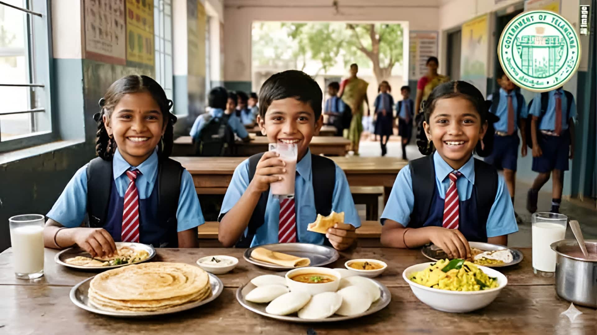 Telangana: తెలంగాణలో విద్యార్థులకు బ్రేక్‌ఫాస్ట్ పథకం.. వారపు మెనూ ఇదే!