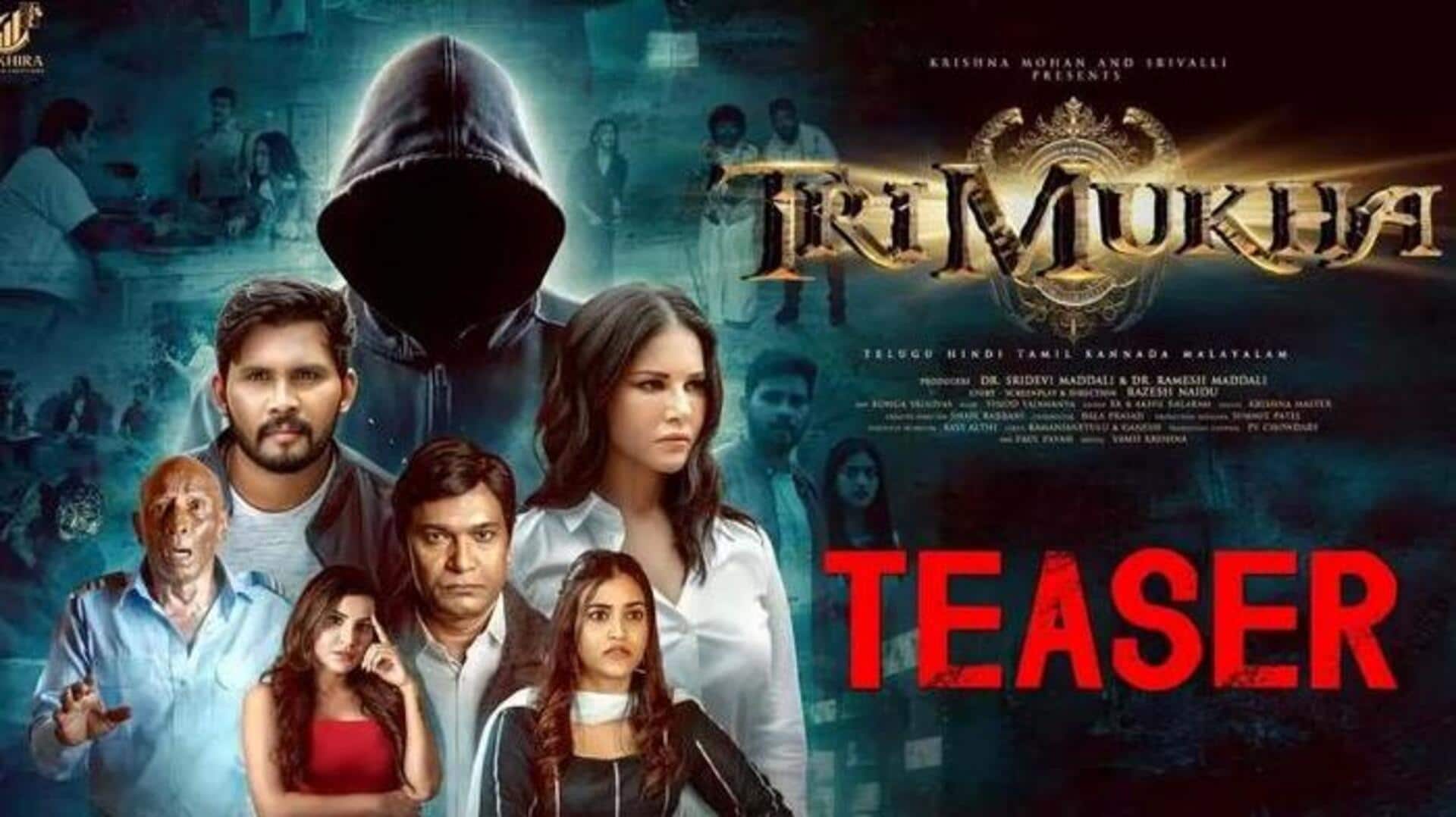 Trimukha : 'త్రిముఖ' టీజర్ విడుదల.. పవర్ఫుల్ పోలీస్ పాత్రలో సన్నీ లియోన్ Trimukha : 'త్రిముఖ' టీజర్ విడుదల.. పవర్ఫుల్ పోలీస్ పాత్రలో సన్నీ లియోన్