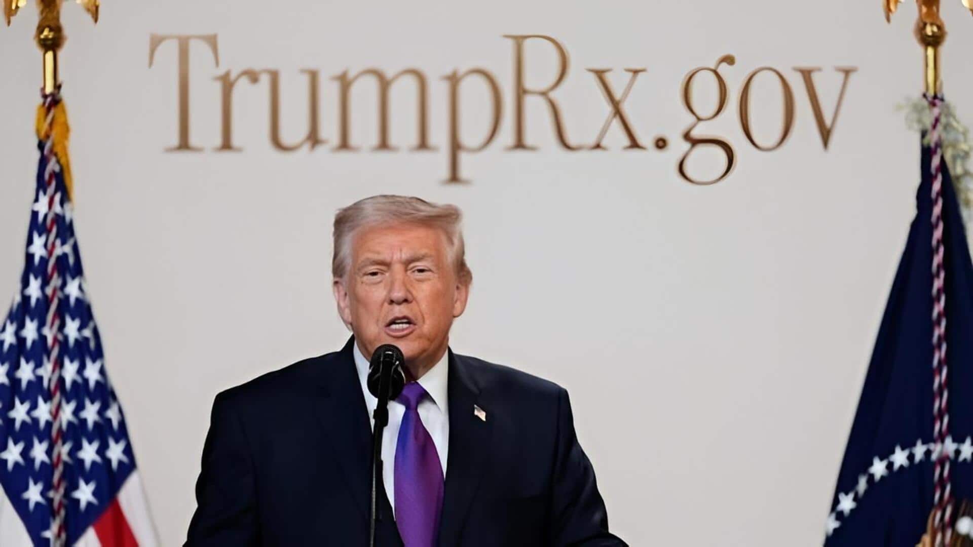 TrumpRx : ట్రంప్‌ ఔషధ దుకాణం.. 'ట్రంప్‌ఆర్‌ఎక్స్‌' పేరుతో వెబ్సైటు 