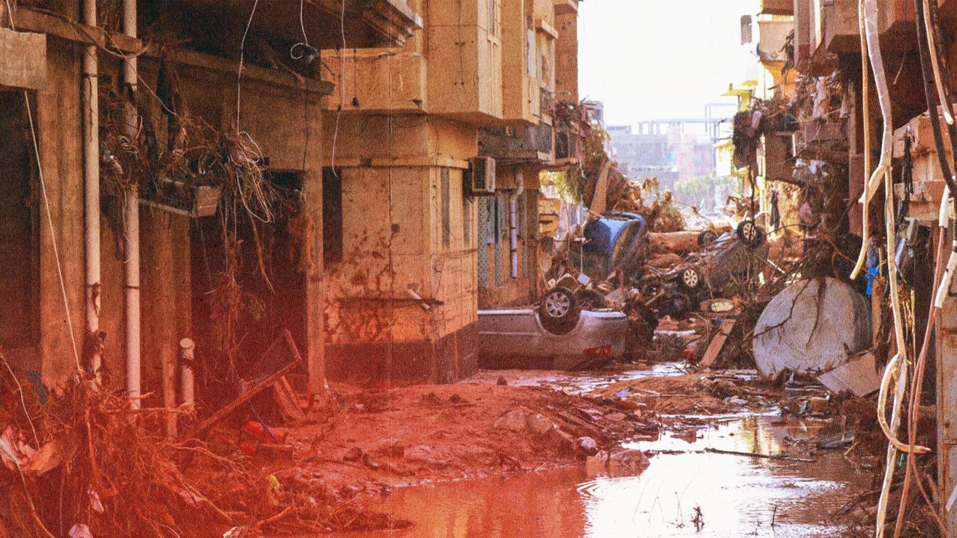 Libya floods: శవాల దిబ్బగా లిబియాలో డెర్నా నగరం.. 'డేనియల్' తుపాను ధాటికి 5,300పైగా మృతి 