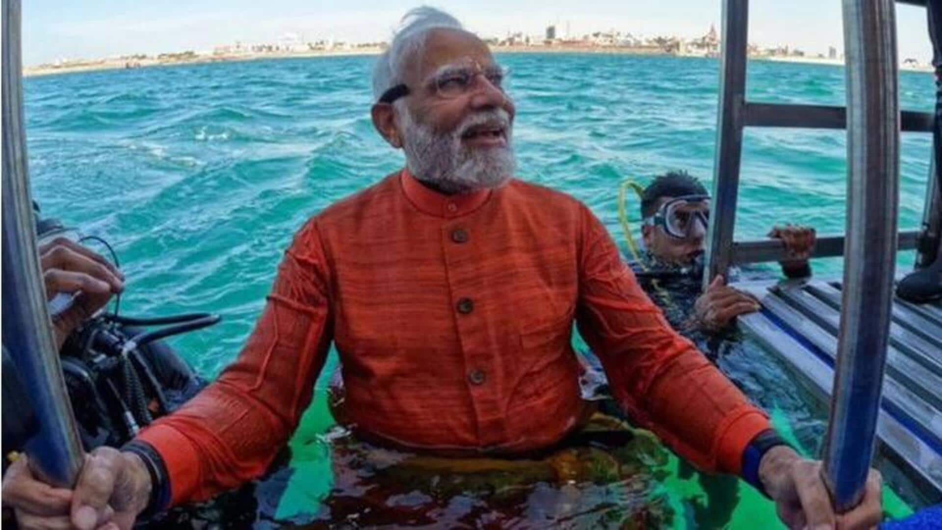 PM Modi: అరేబియా సముద్రంలో మునిగి.. ద్వారకలో ప్రధాని మోదీ పూజలు