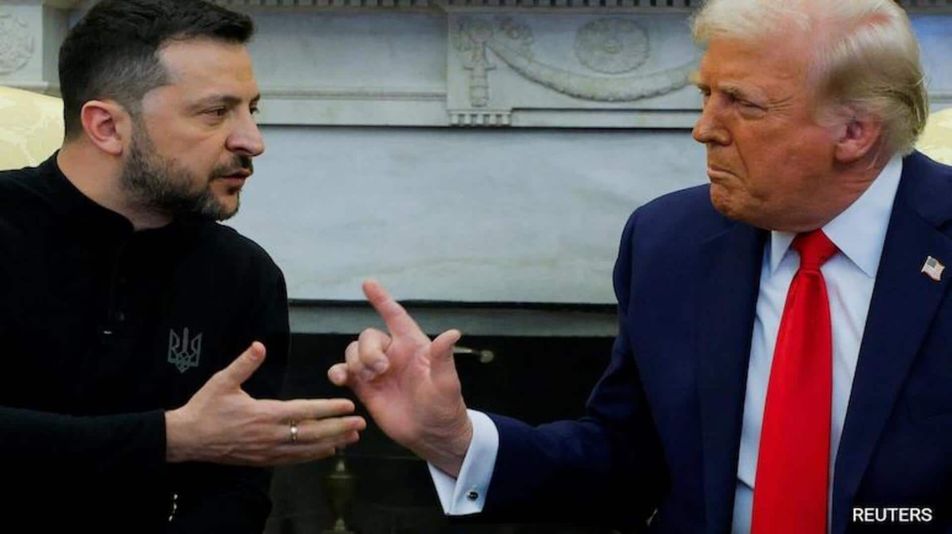 Trump-Zelensky: క్రిమియాాను రష్యా భూభాగంగా పరిగణించాలన్న అమెరికా.. మరోసారి ట్రంప్, జెలెన్స్కీ మధ్య గొడవ! Trump-Zelensky: క్రిమియాాను రష్యా భూభాగంగా పరిగణించాలన్న అమెరికా.. మరోసారి ట్రంప్, జెలెన్స్కీ మధ్య గొడవ!