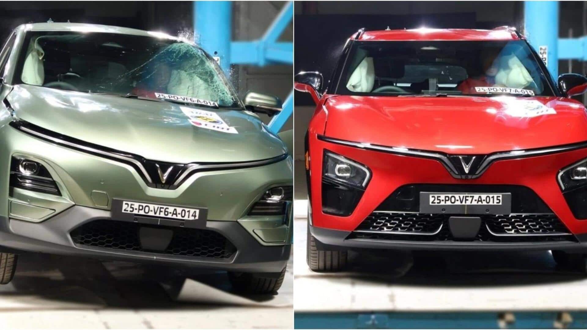 VinFast: భారత NCAP క్రాష్ టెస్ట్‌లో 5-స్టార్ రేటింగ్ సాధించిన విన్ ఫాస్ట్ VF6,VF7  