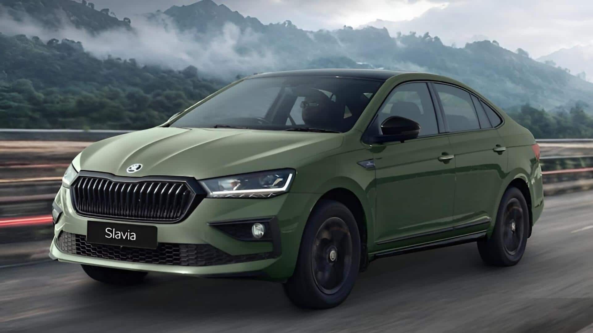 Skoda Slavia Monte Carlo: షిమ్లా గ్రీన్, స్టీల్ గ్రే రంగుల్లో స్కోడా స్లావియా