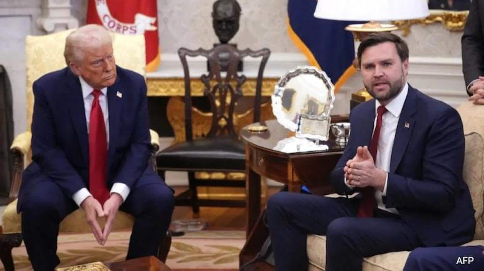 JD Vance: సంచలన వ్యాఖ్యలు చేసిన అమెరికా ఉపాధ్యక్షుడు జేడీ వాన్స్.. అవసరమైతే అధ్యక్ష పదవి స్వీకరిస్తా.. JD Vance: సంచలన వ్యాఖ్యలు చేసిన అమెరికా ఉపాధ్యక్షుడు జేడీ వాన్స్.. అవసరమైతే అధ్యక్ష పదవి స్వీకరిస్తా..