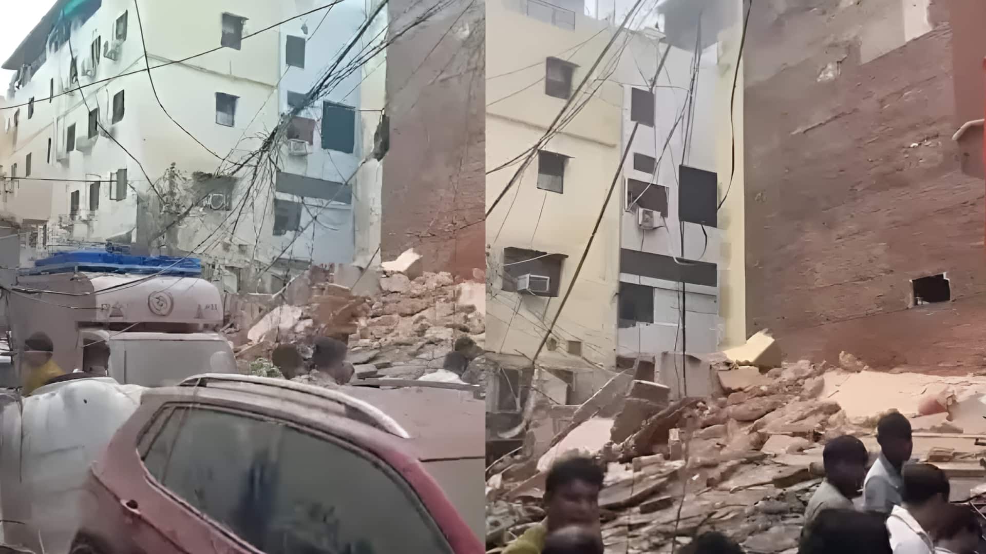 Building collapse Delhi: కుప్పకూలిన భవనం.. శిథిలాల కింద విద్యార్థులు, కొనసాగుతున్న సహాయక చర్యలు!