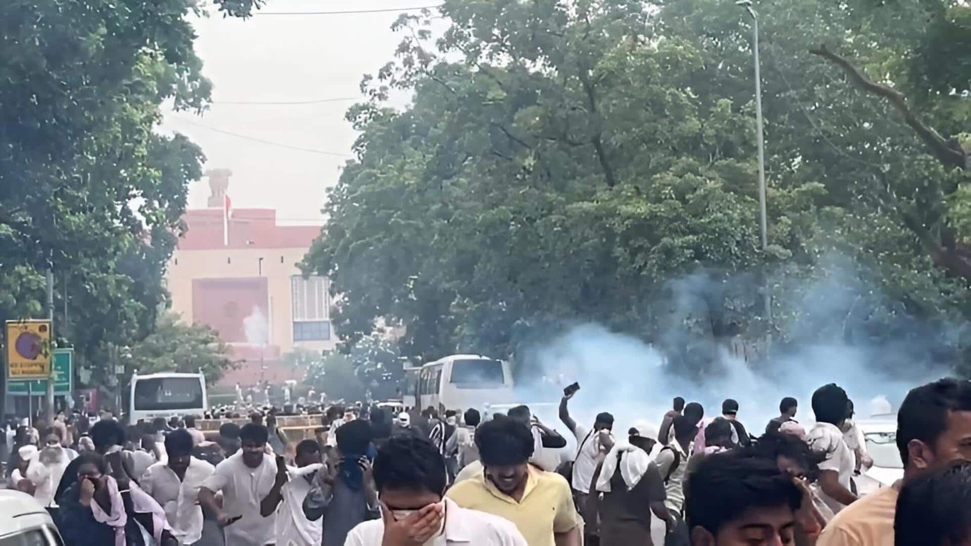 CJP Protest: పార్లమెంట్‌ ముట్టడికి సీజేపీ యత్నం.. ఢిల్లీలో టియర్‌ గ్యాస్‌,లాఠీచార్జ్