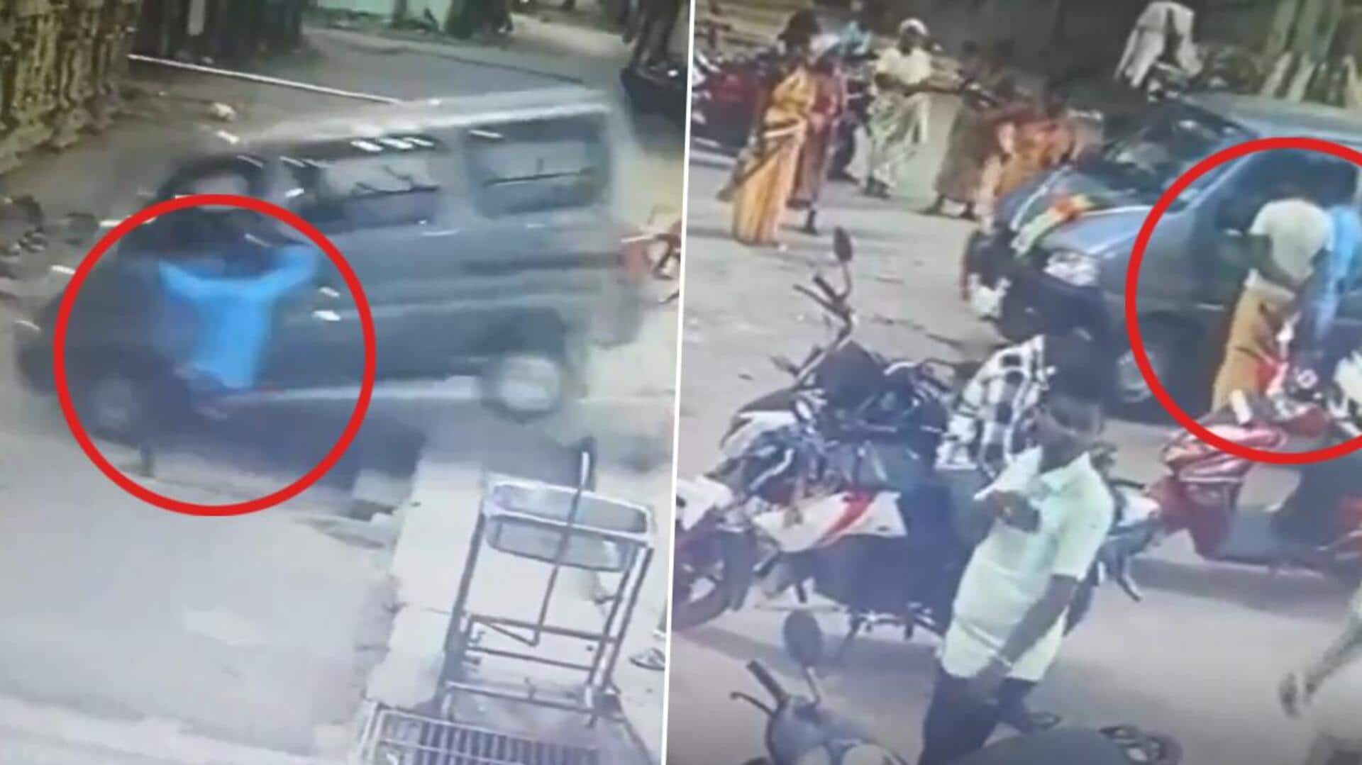 Tamilnadu Viral Video: కొత్త కారుకు పూజ చేసే సమయంలో.. హఠాత్తుగా ఏం జరిగిందంటే..! 