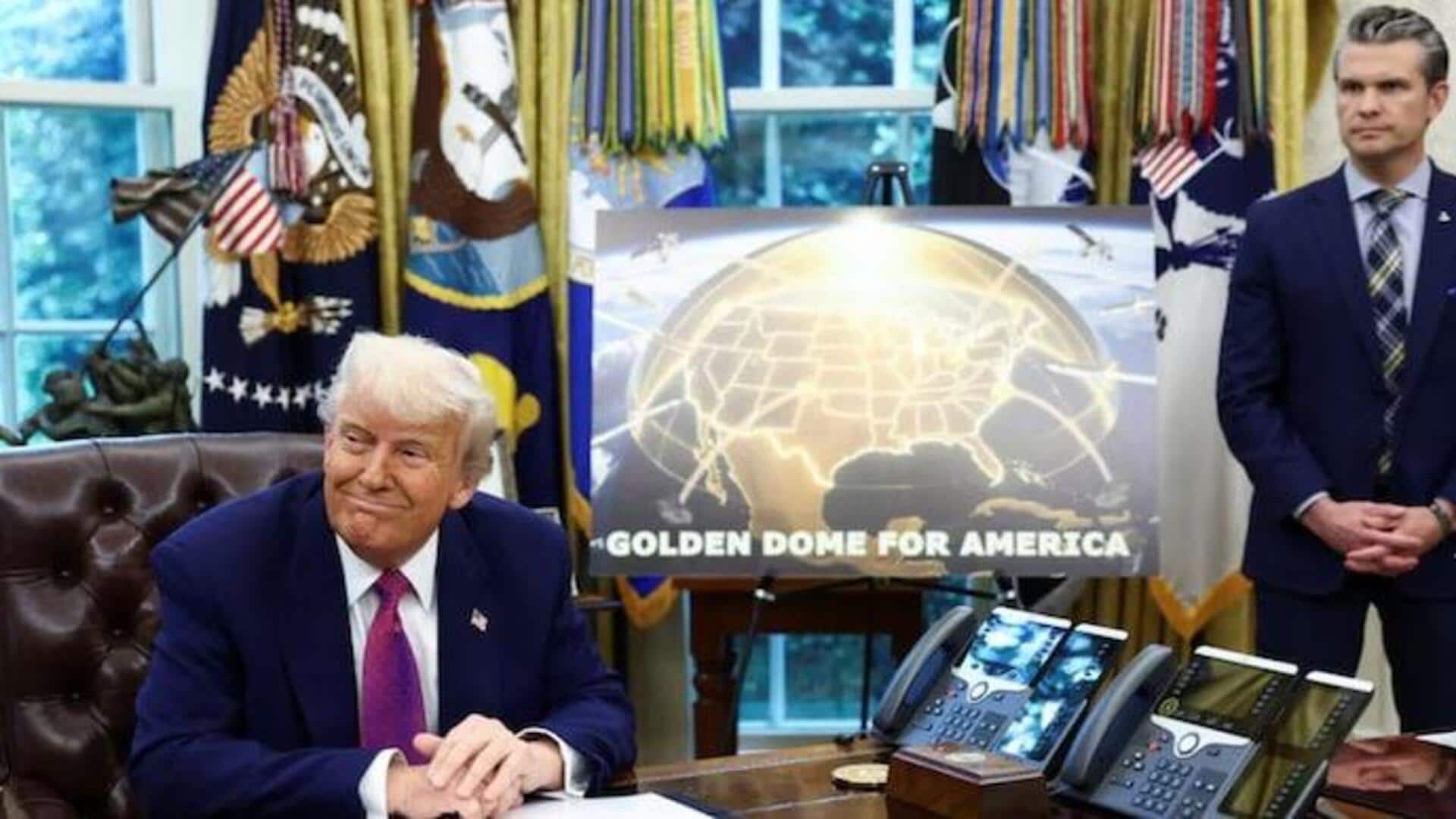 Trump: $175 బిలియన్ల 'గోల్డెన్ డోమ్' రక్షణ వ్యవస్థ: ట్రంప్ Trump: $175 బిలియన్ల 'గోల్డెన్ డోమ్' రక్షణ వ్యవస్థ: ట్రంప్