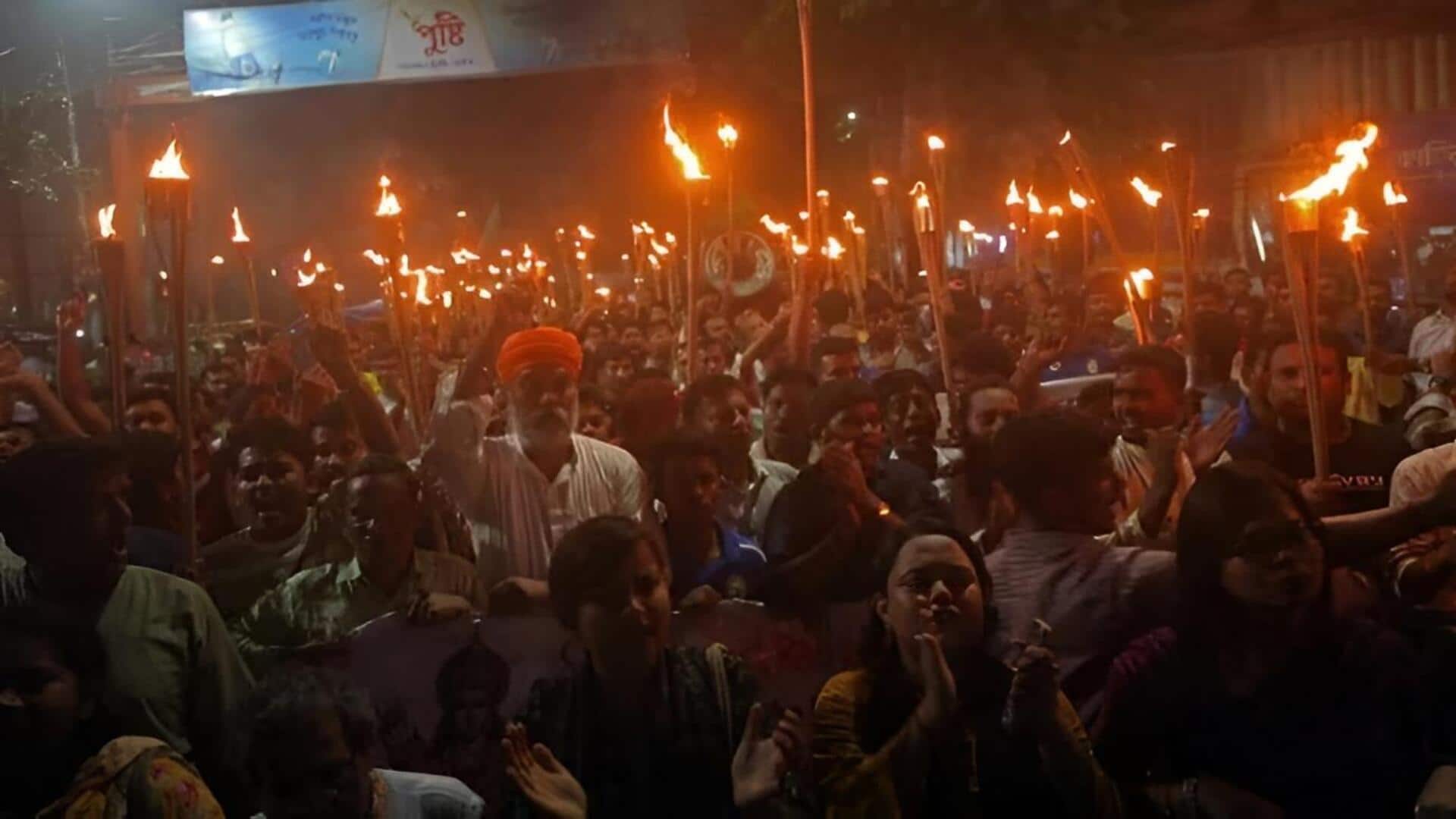Dhaka: ఢాకాలో హిందువుల భారీ నిరసనలు.. రాముణ్ని అవమానించారంటూ ఆగ్రహం